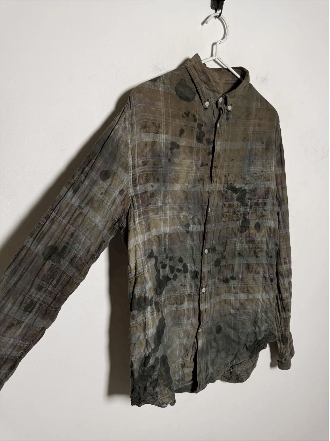 Acne Studios acne vintage mud moss flannel shirt Size US M / EU 48-50 / 2 - 5 Thumbnail