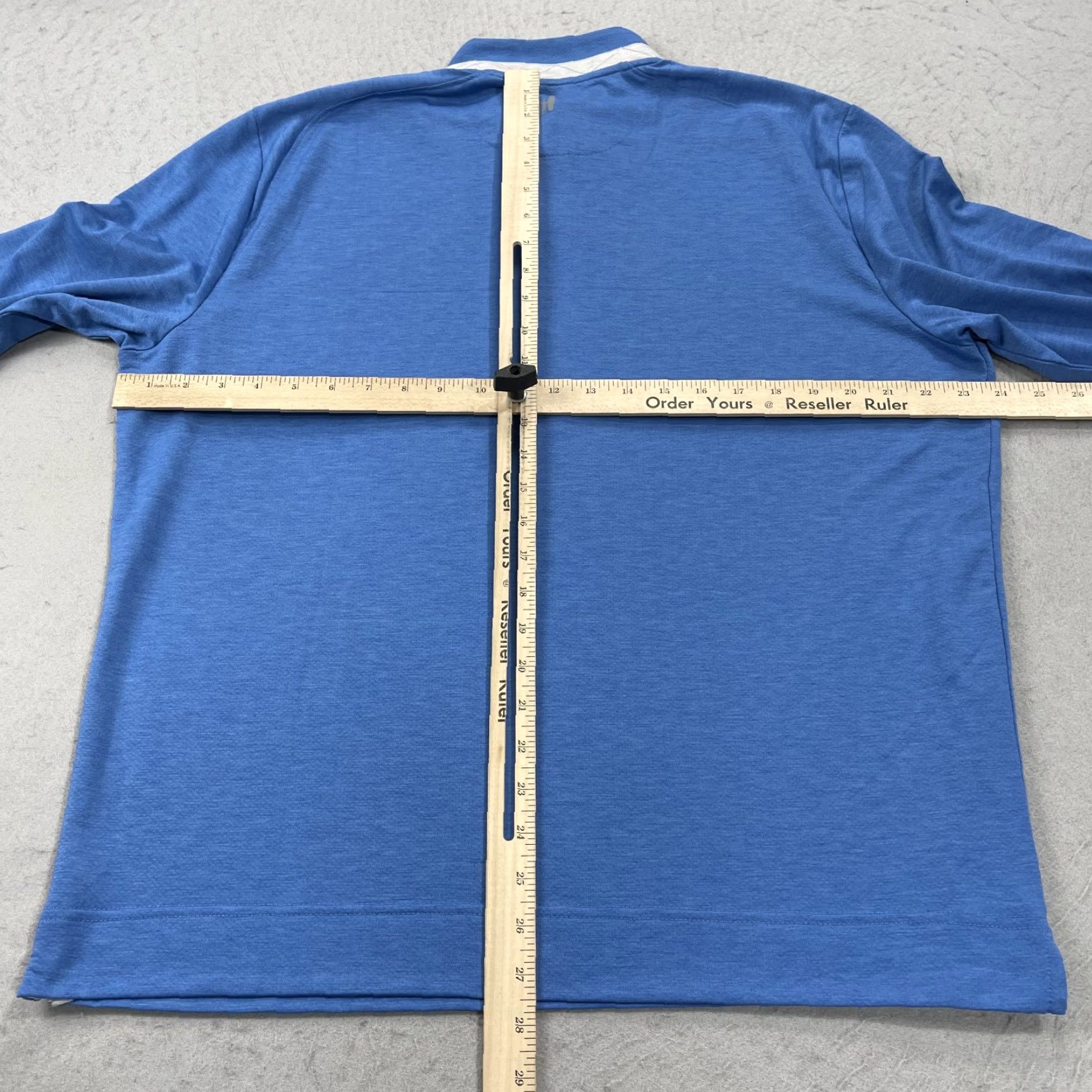 johnnie-O Johnnie-O Jacket Mens Large Golf Pullover 1/4 Zip No Course Logo Blue Performance Logo Sports Size US L / EU 52-54 / 3 - 6 Thumbnail