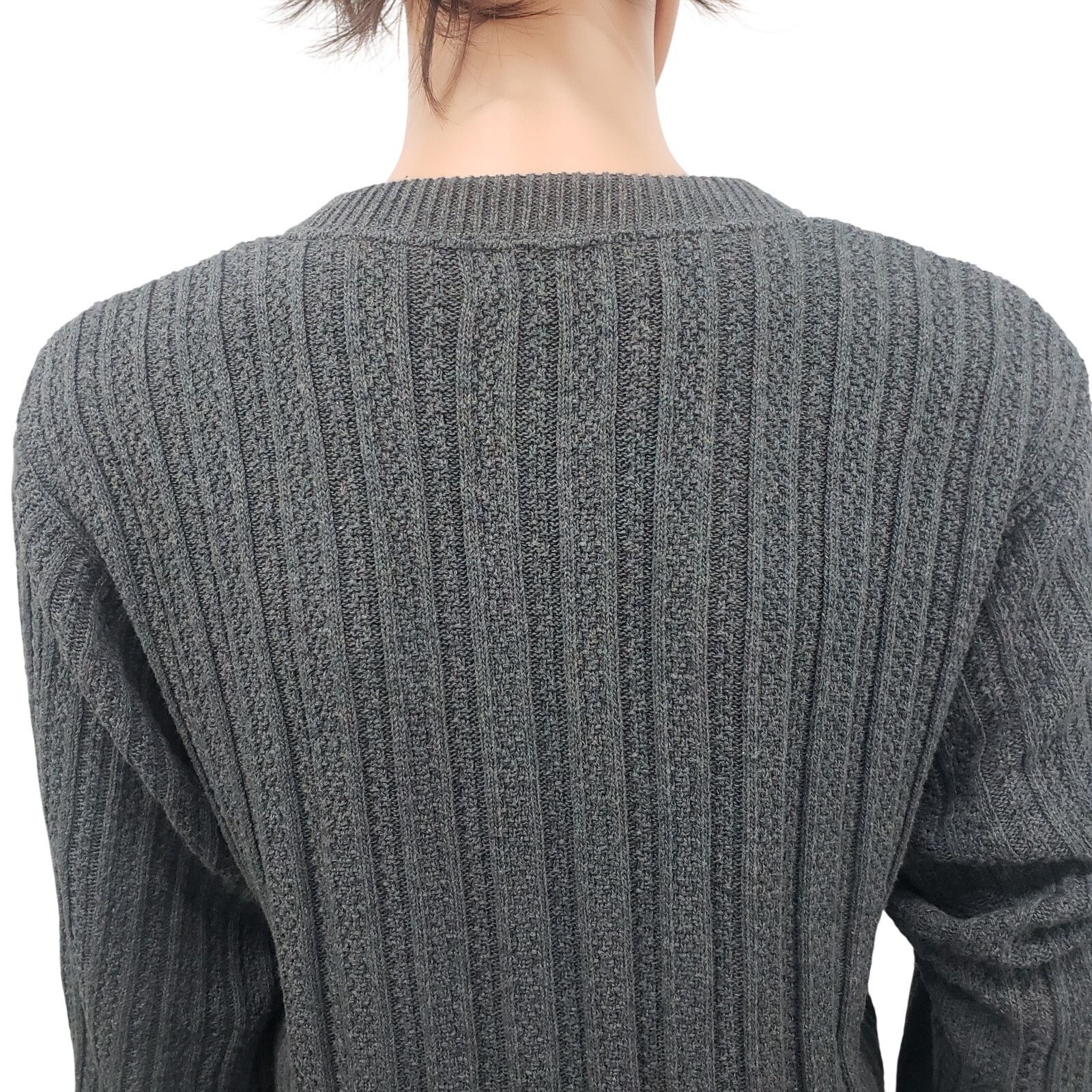 Bill Blass × Vintage Vintage Bill Blass Sweater 90s Hand Framed USA Made Henley Size US XL / EU 56 / 4 - 7 Thumbnail