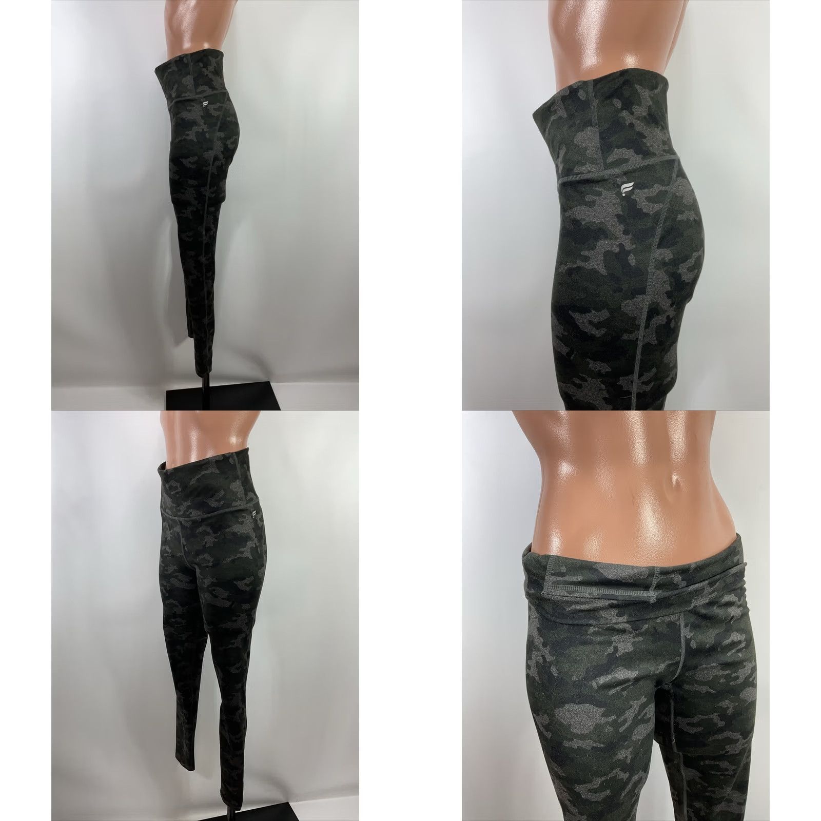 Fabletics Fabletics High Rise Powerhold Leggings - Black and Gray Camo - Women's Medium - Leggings - Skinny - Activewear Size 32" / US 10 / IT 46 - 8 Thumbnail