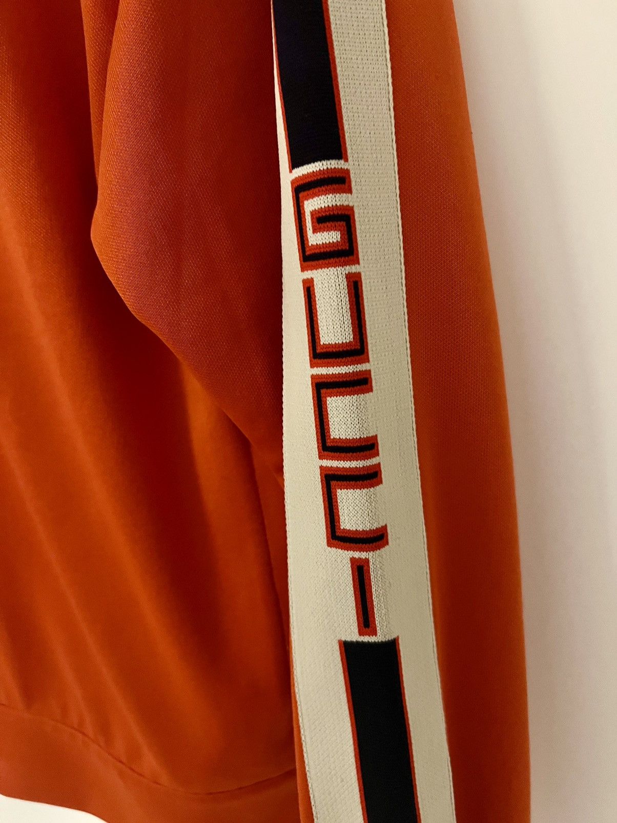 Gucci VERY RARE Orange Gucci Track Jacket With Gucci On Sleeves Size US S / EU 44-46 / 1 - 3 Thumbnail