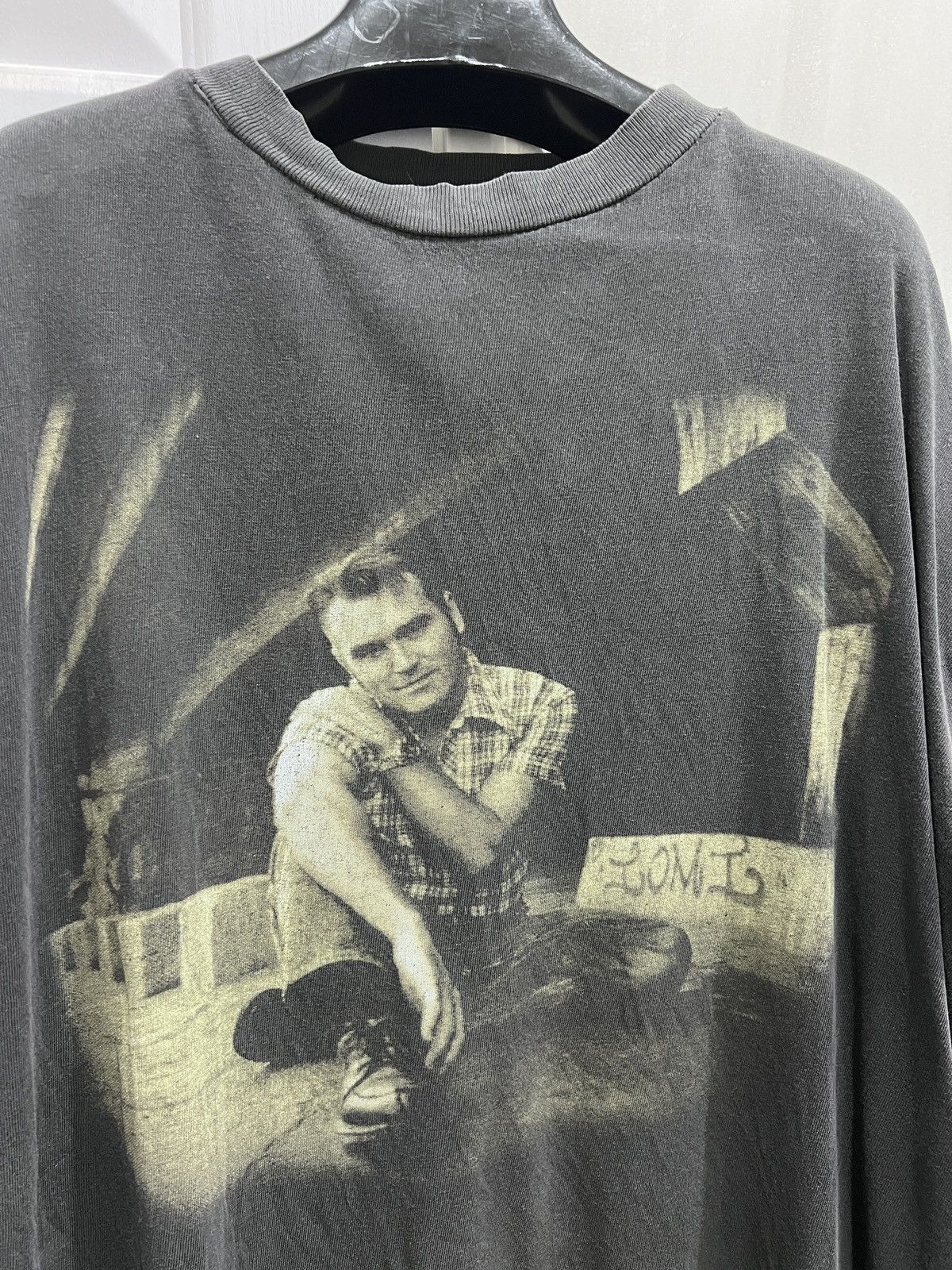 Band Tees × Morrissey × Vintage Vintage 90s Morrissey Maladjusted Album Promo Tee XL Faded Size US XL / EU 56 / 4 - 3 Thumbnail