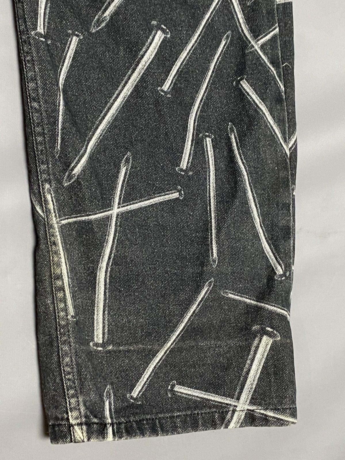 Jaded London Jaded London Jeans W34 Relaxed Fit Faded Black Nail Print Size US 34 / EU 50 - 9 Thumbnail