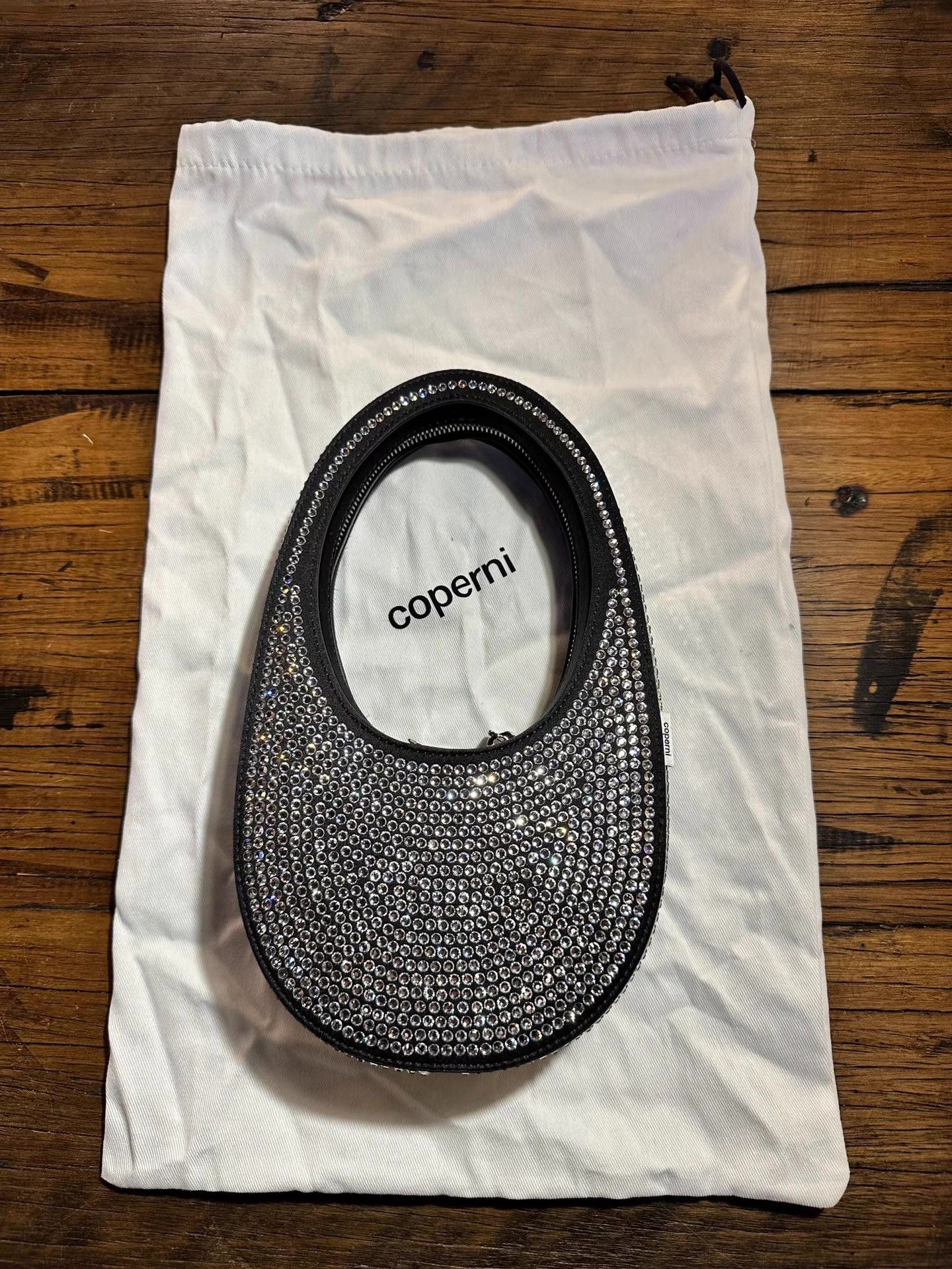 Coperni COPERNI 23FW Full‑Crystal Mini Swipe Bag Ｑ25 Size ONE SIZE - 1 Thumbnail