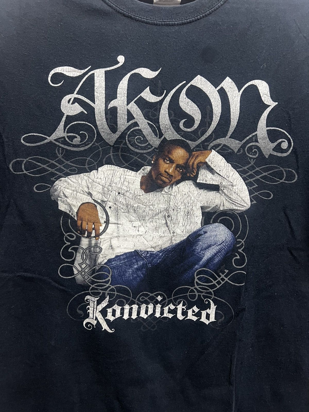Rap Tees × Vintage Vintage Akon Konvicted Album Rap Tees Size US L / EU 52-54 / 3 - 2 Thumbnail