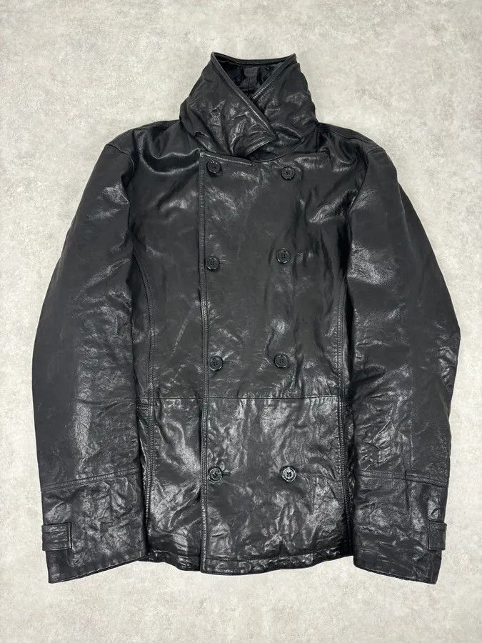 Emporio Armani AW2007 Emporio Armani Multi-Pocket Black Leather Jacket Size US L / EU 52-54 / 3 - 1 Thumbnail