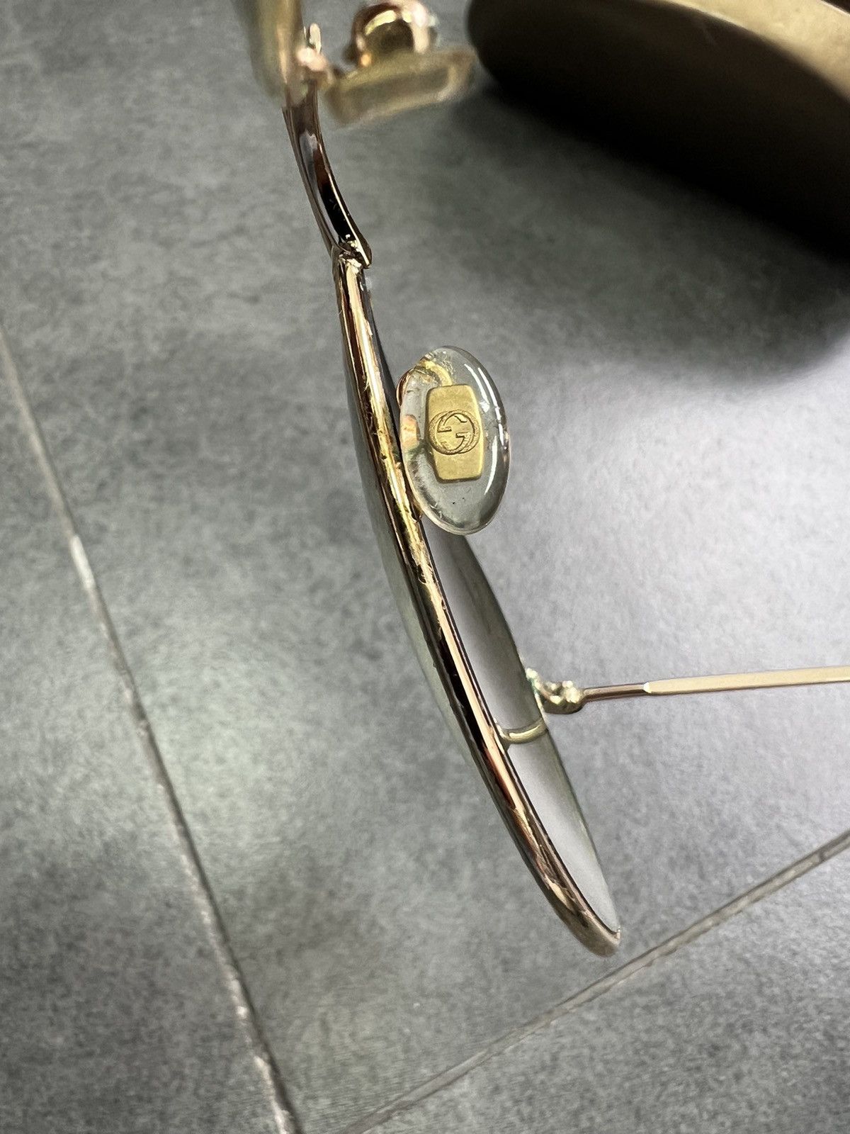 Gucci × Vintage Gucci Square Aviators Metal Frame Sunglasses Size ONE SIZE - 10 Thumbnail