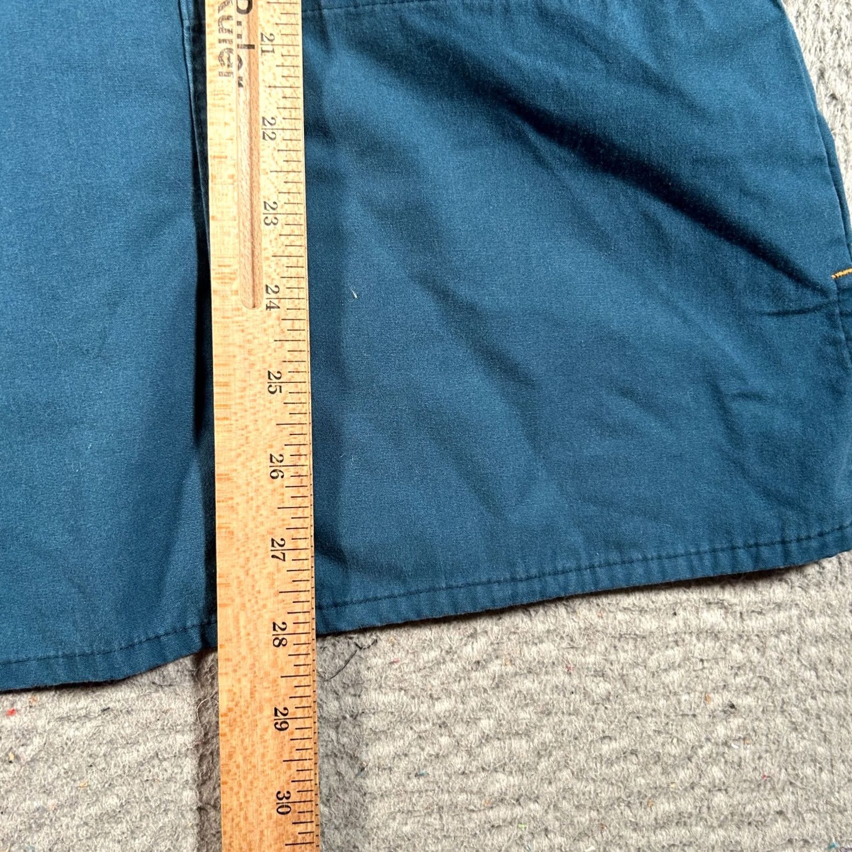 Carhartt VINTAGE Carhartt Med Scrub Top Womens 3XL Solid Blue-Green 2 Pocket Nursing Short Sleeve Size XXL / US 16-18 / IT 52-54 - 5 Thumbnail