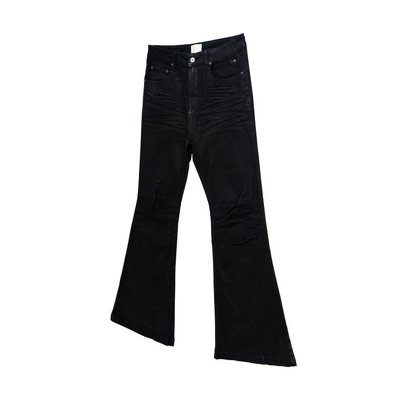 Designer Washed faded dirty stain paint grunge bootcut jeans Size US 34 / EU 50 - 9 Thumbnail