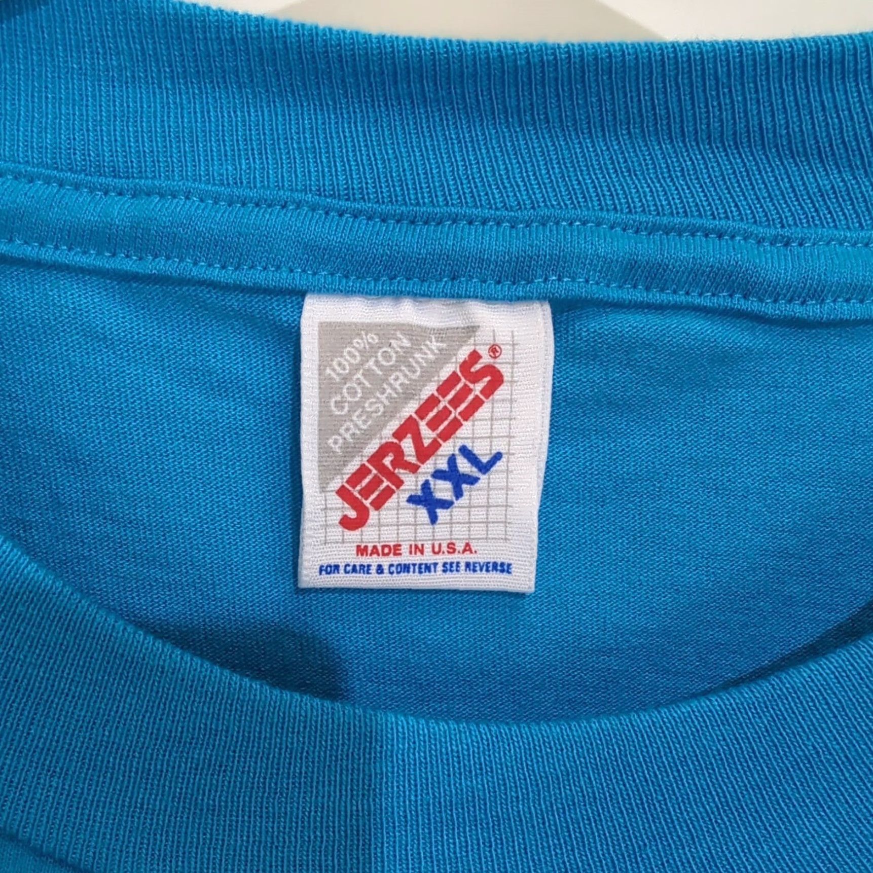 Jerzees VINTAGE Roadkill Cafe T Shirt Glow In The Dark New USA Made 2XL XXL Blue Jerzees Shirt Mens 90s Glow Size US XXL / EU 58 / 5 - 2 Thumbnail