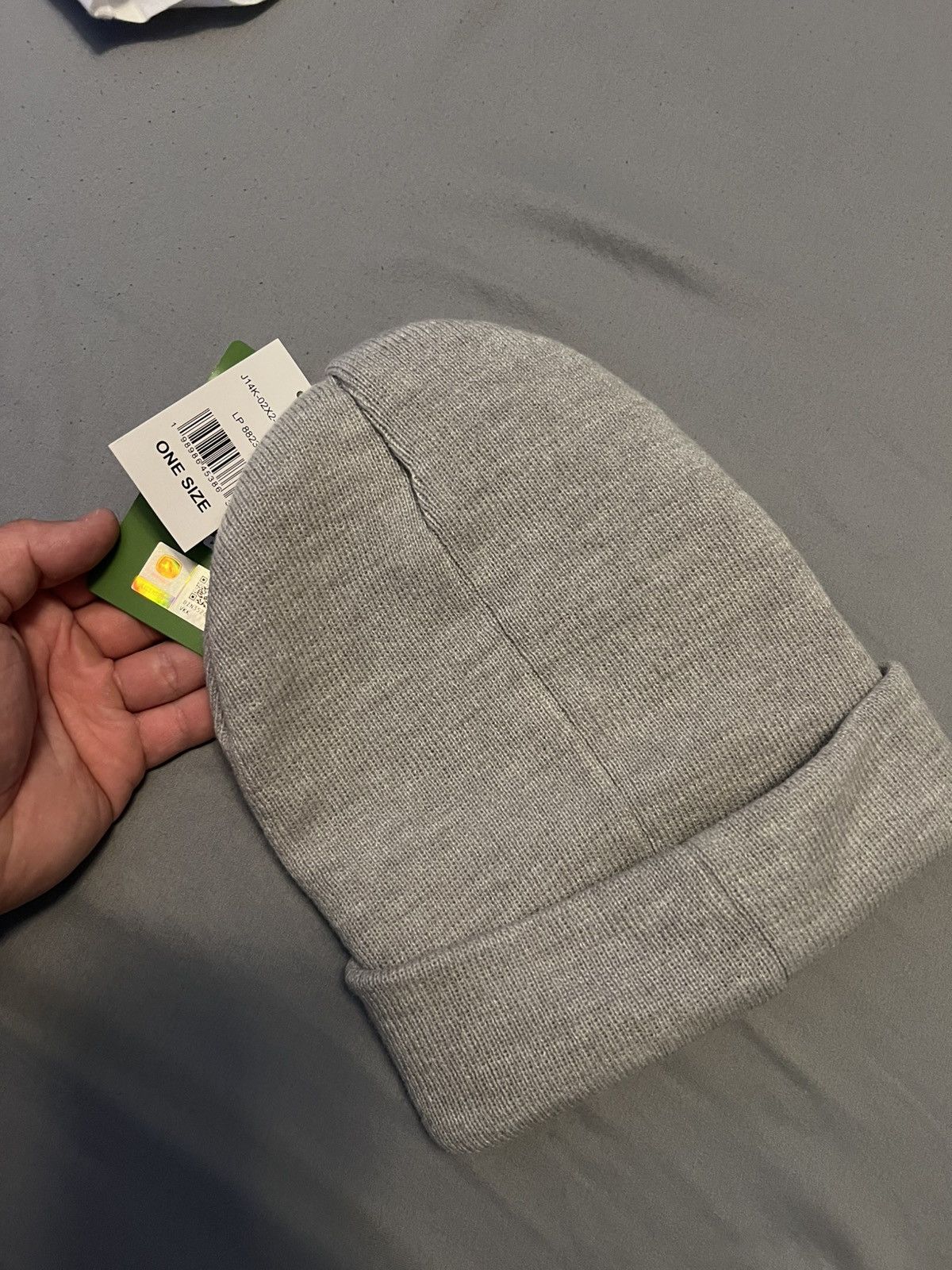 John Deere John Deere Vintage Beanie Hat Grey Size ONE SIZE - 3 Thumbnail