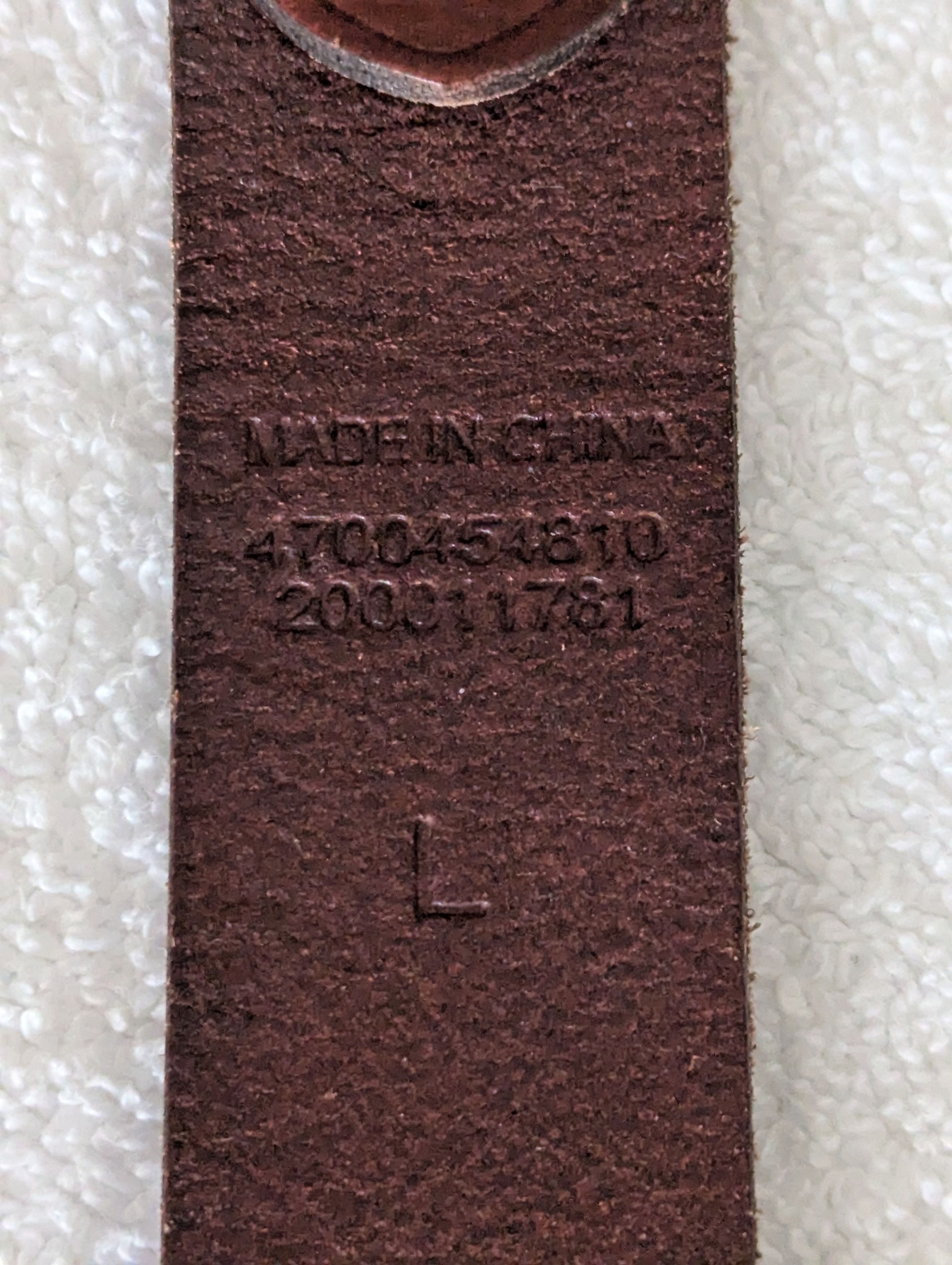 Polo Ralph Lauren Strong Leather Belt Size 38 - 3 Thumbnail
