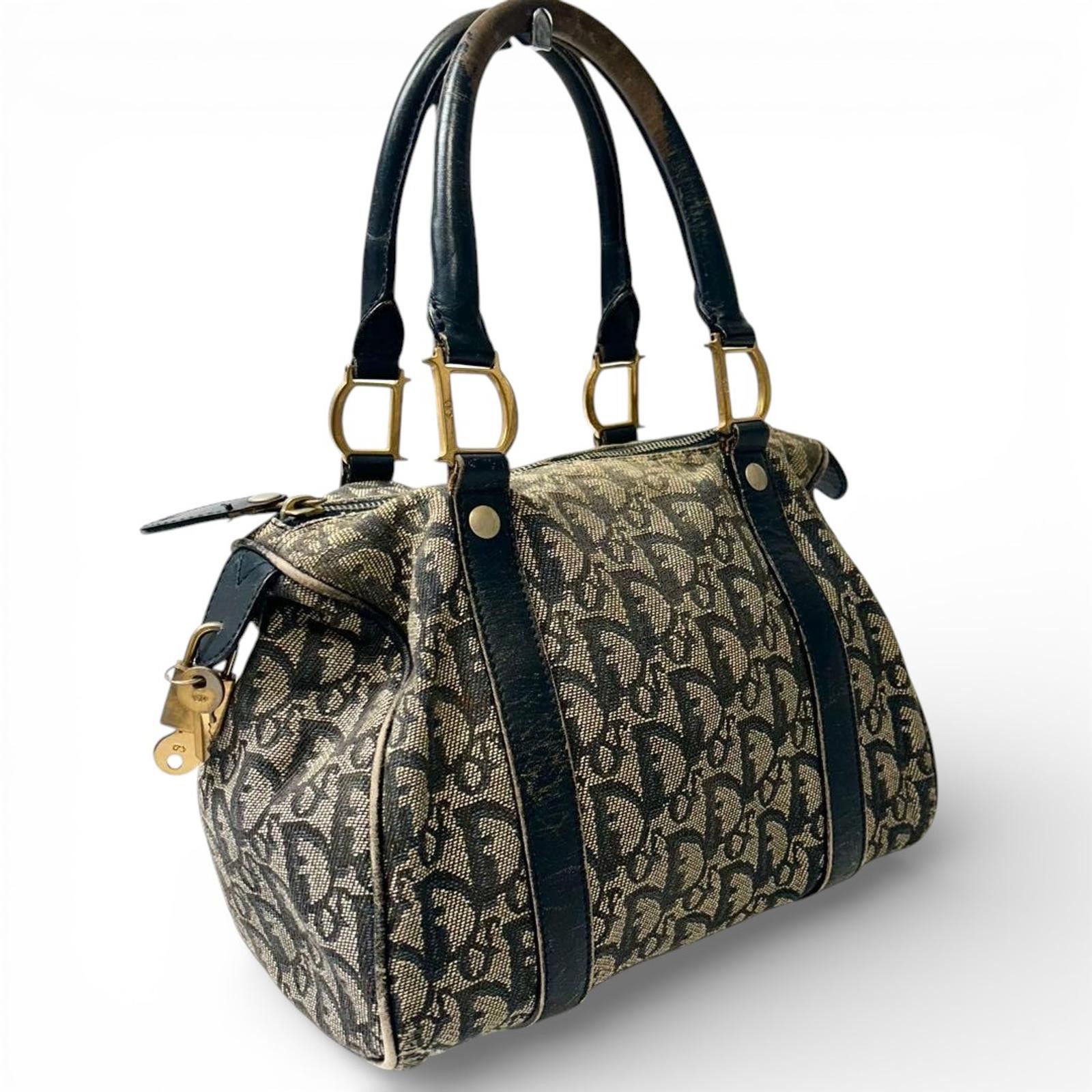 Dior Christian Dior - Monogram Canvas Handbag Black Size ONE SIZE - 2 Thumbnail