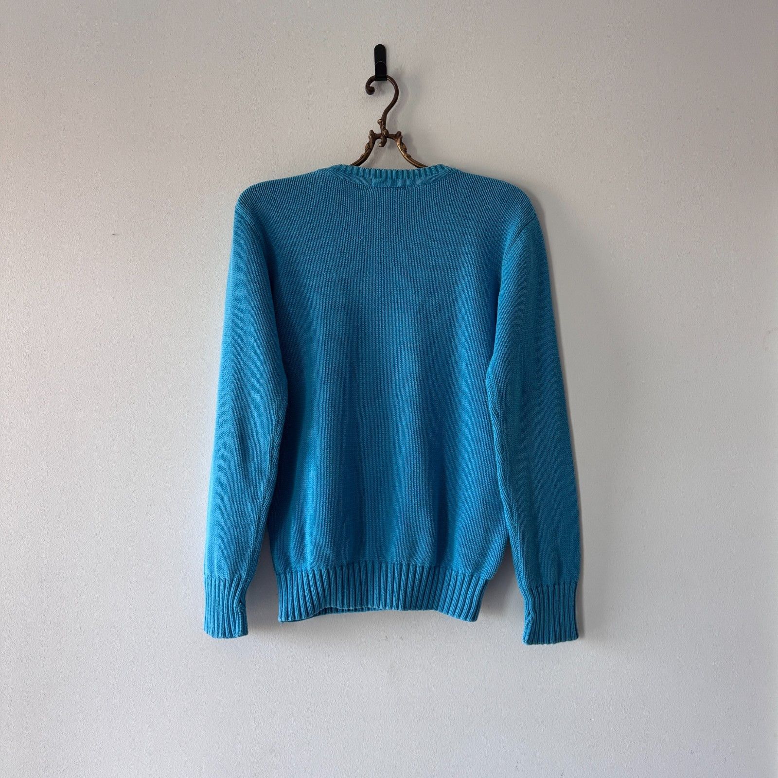 Polo Ralph Lauren Ralph Lauren Light Blue Vintage Knit Sweater Polo Mens Y2K Size US M / EU 48-50 / 2 - 11 Thumbnail