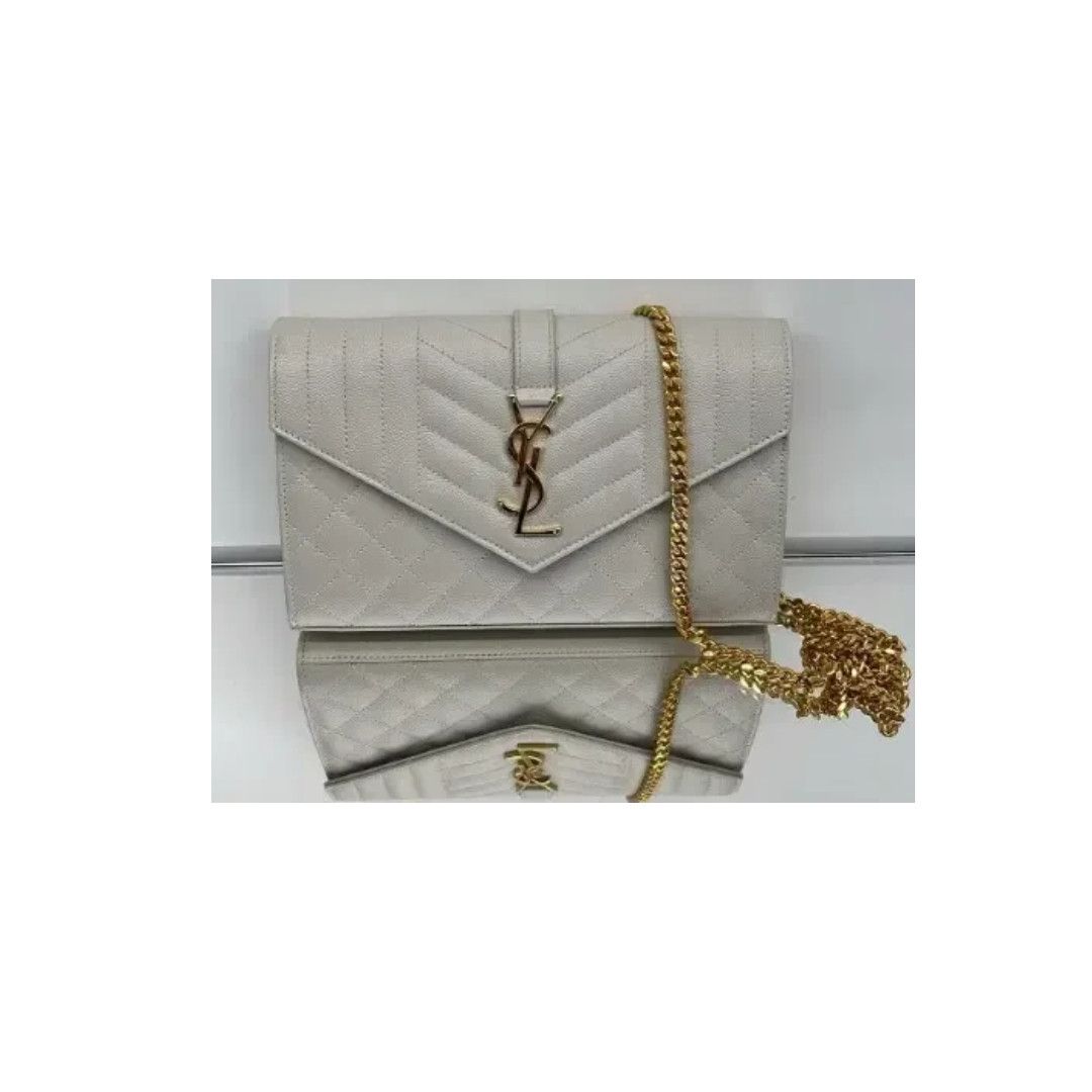 Saint Laurent Paris o1b1hav110425 Size: OS / Cassandre Chain Leather Wallet Size ONE SIZE - 1 Thumbnail