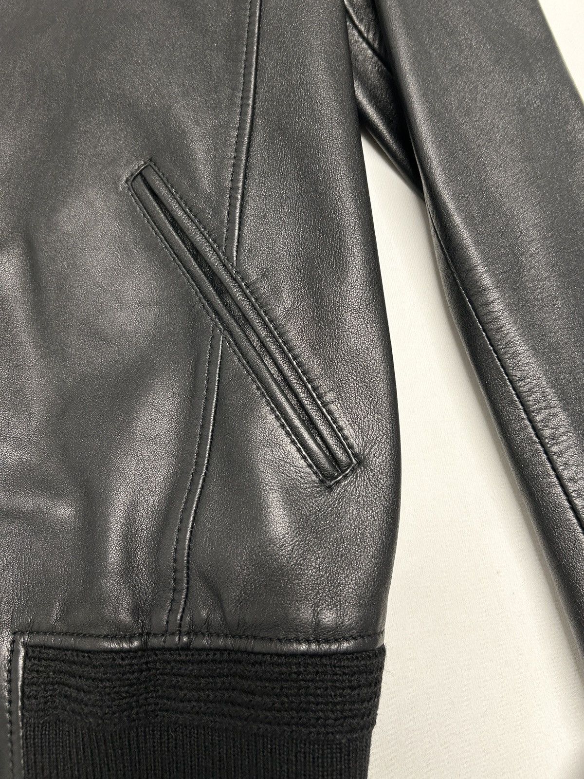 Saint Laurent Paris SS2021 Sample Leather Bomber Jacket Size US M / EU 48-50 / 2 - 12 Thumbnail