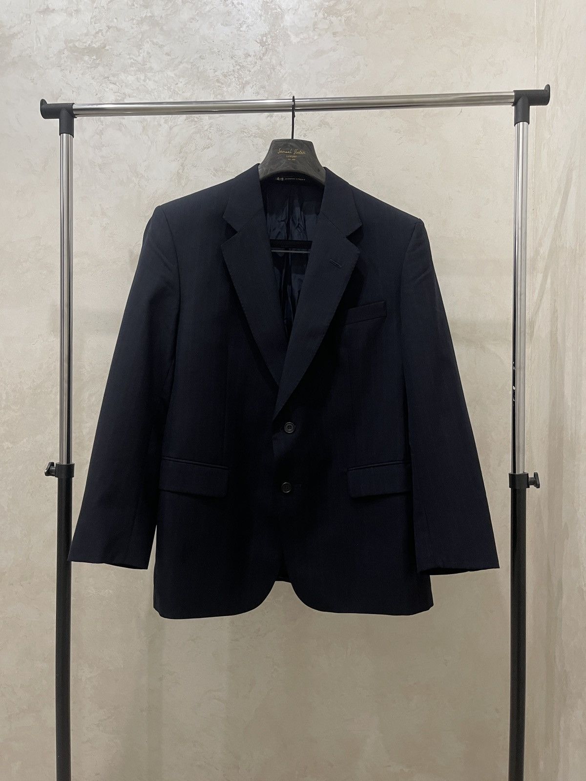 DAKS Daks wool blue blazer classic jacket sport coat men’s 90s Size 42S - 1 Thumbnail