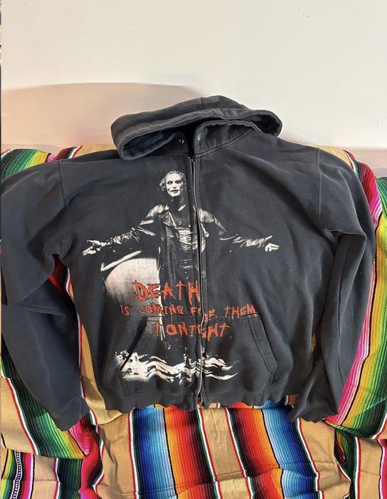 The crow best sale zip up hoodie