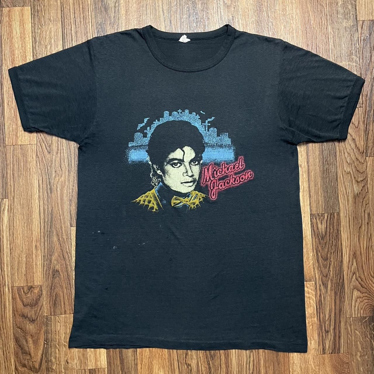 Vintage Vintage Michael Jackson Shirt Thriller Black Medium 80s Size US M / EU 48-50 / 2 - 1 Thumbnail