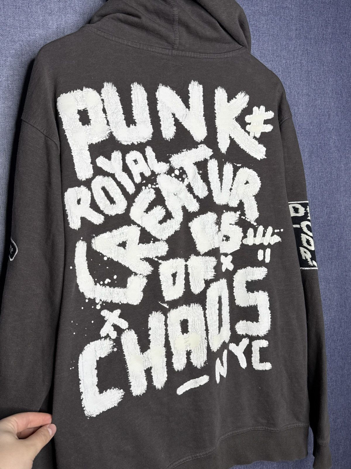 Other Punk Royal Graffiti Print Hoodie Distressed Y2K Avant Garde Size US L / EU 52-54 / 3 - 5 Thumbnail
