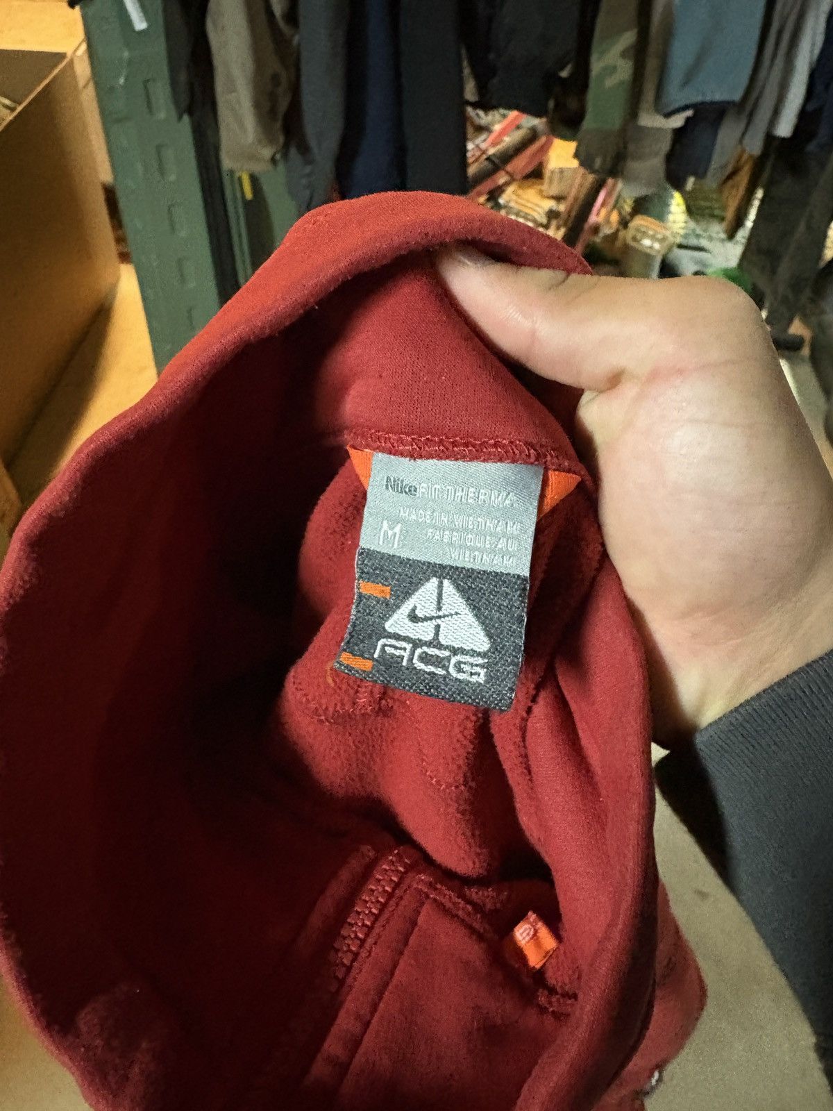 Nike ACG Vintage 00’s Nike Acg Fleece Jacket Red Size Medium Size US M / EU 48-50 / 2 - 4 Thumbnail