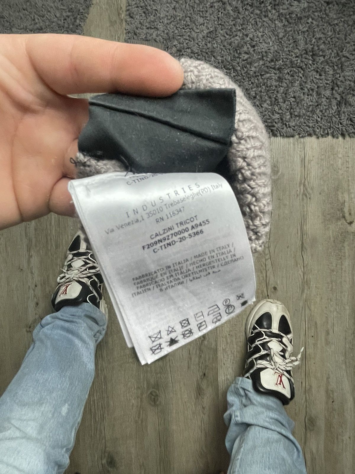 Moncler × Rick Owens Rick Owens Moncler long socks Size ONE SIZE - 5 Thumbnail