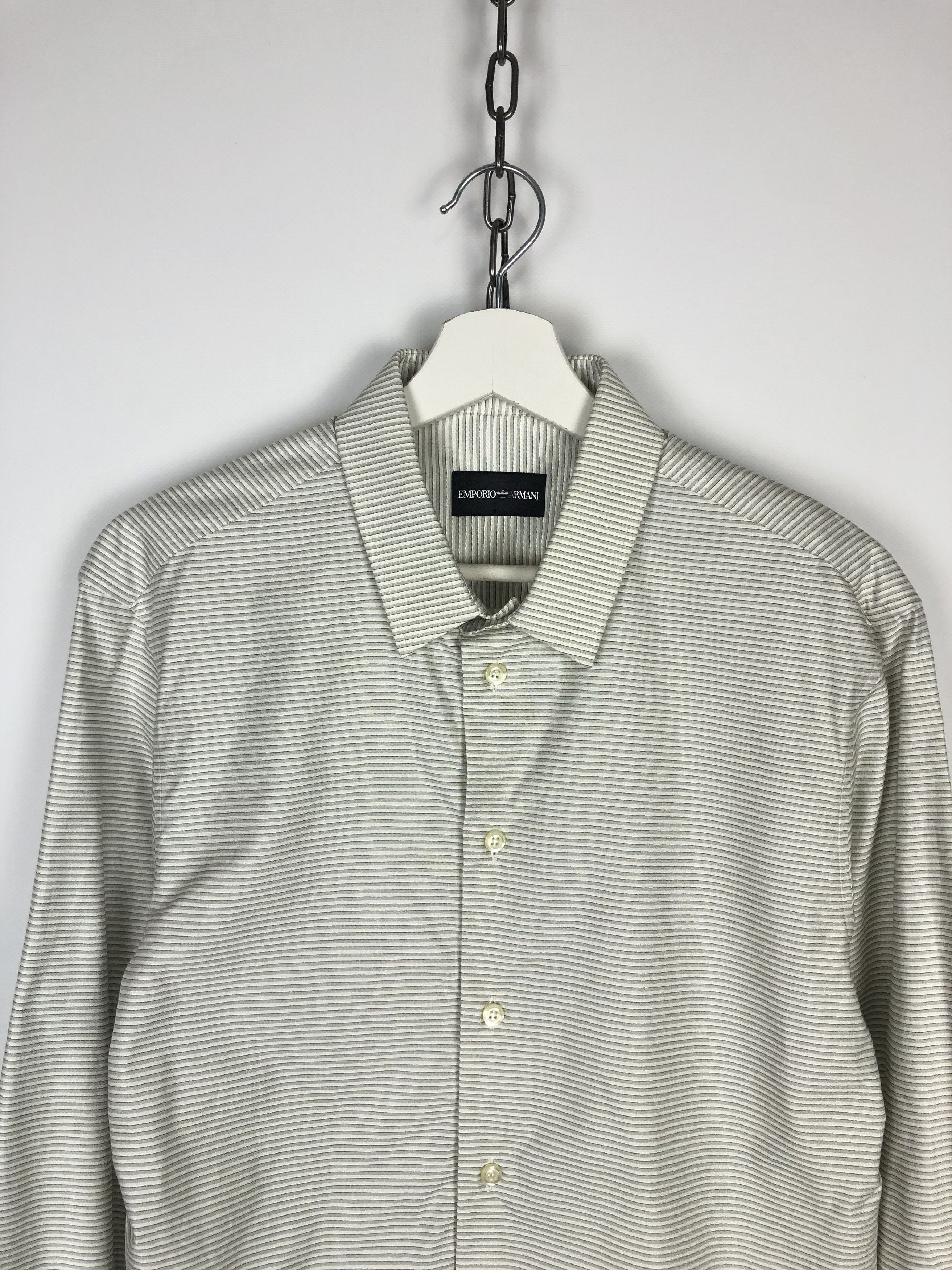Armani Emporio Armani Basic Shirt Striped size M Size US M / EU 48-50 / 2 - 2 Thumbnail