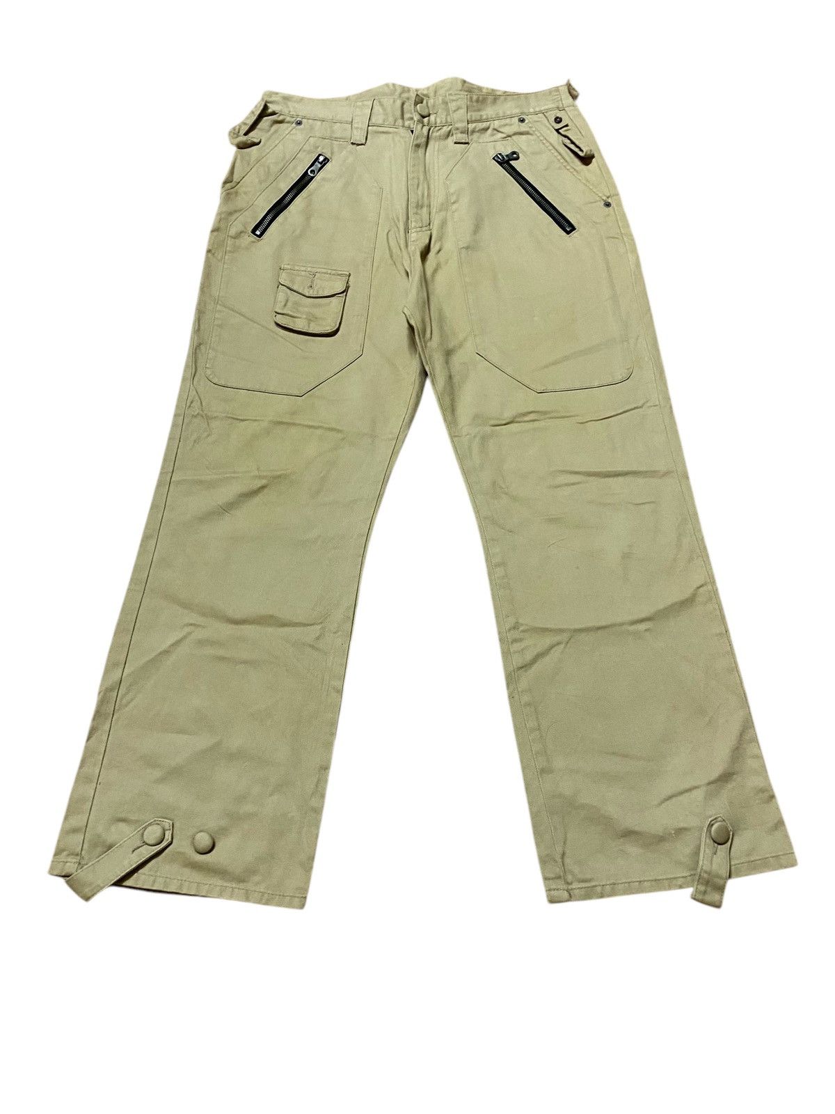 Japanese Brand × PPFM Vintage y2k PPFM Cotton Baggy Wide Leg Pants Streetwear Size US 32 / EU 48 - 2 Thumbnail