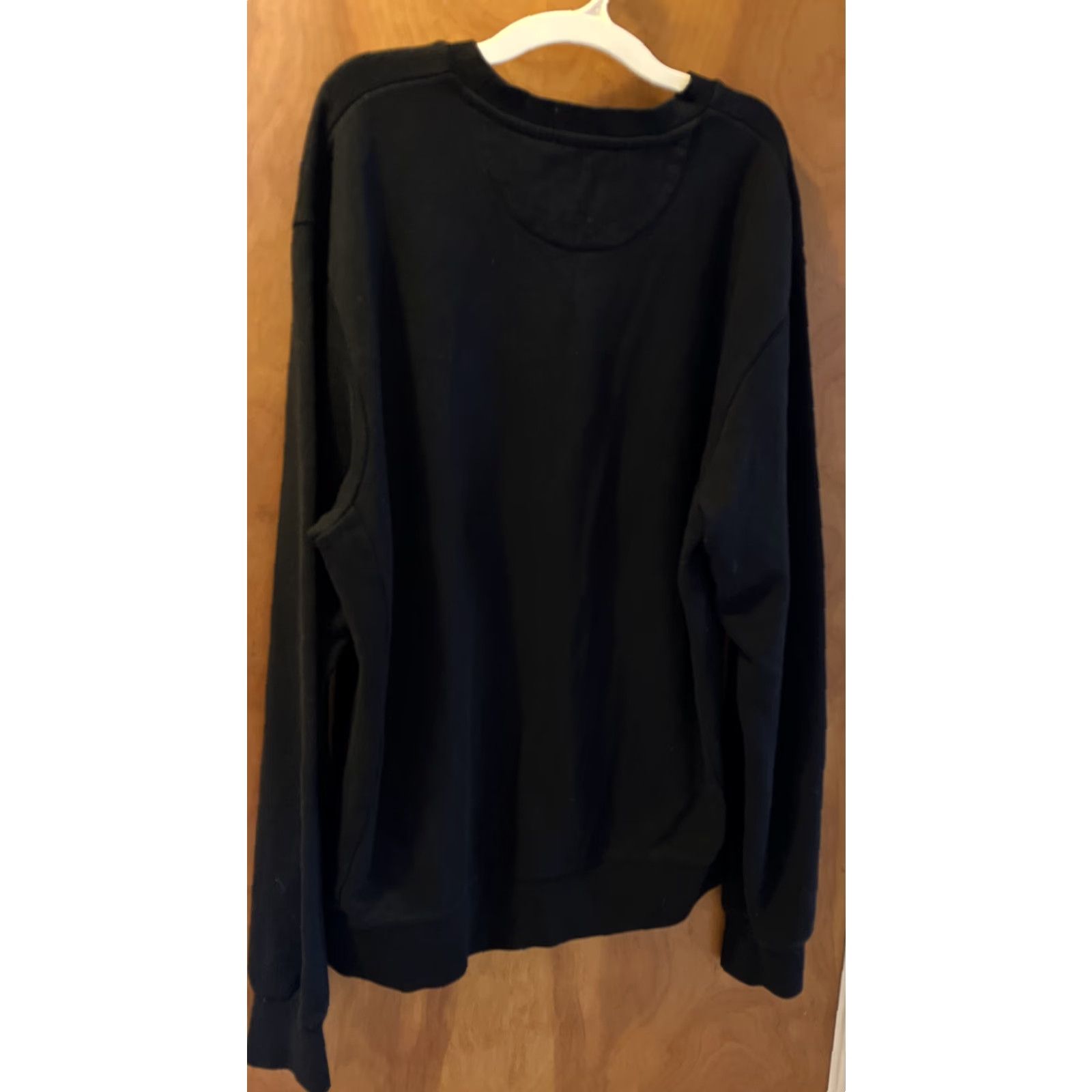 Vintage Play Cloths Mens Long Sleeve Crewneck Sweatshirt, Black, Large, USA Streetwear, Graphic Print, Fall Winter 2010s Size US L / EU 52-54 / 3 - 4 Thumbnail
