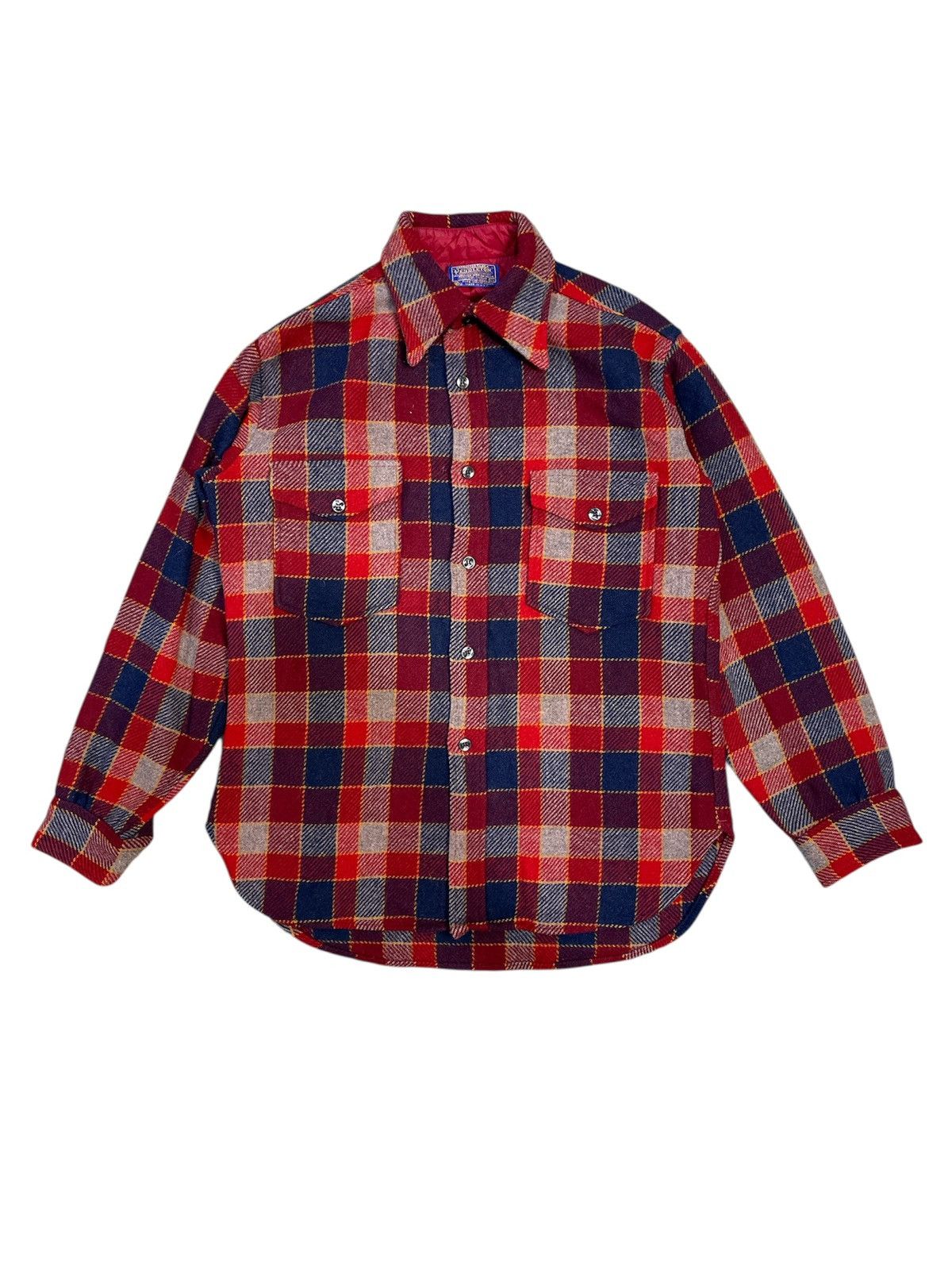 Pendleton Vintage 70s Pendleton Wool Board Button Shirt Plaid USA Size US M / EU 48-50 / 2 - 1 Thumbnail