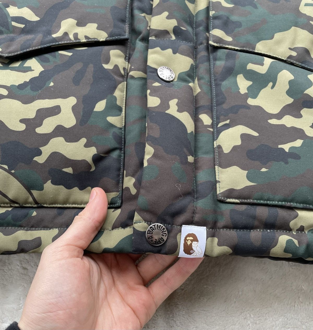 Bape × October's Very Own Bape x OVO Green Woodland Camo Vest Size US L / EU 52-54 / 3 - 5 Thumbnail