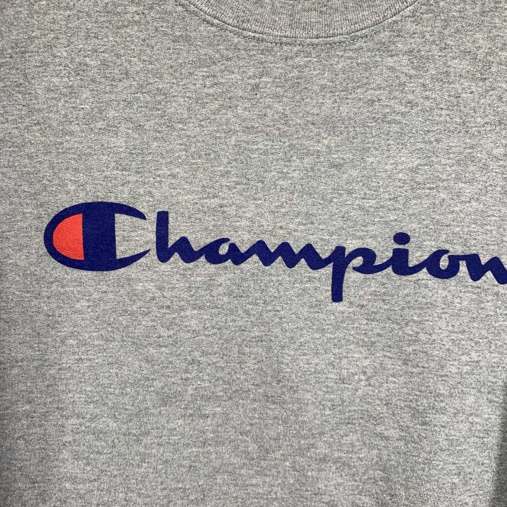 Champion Champion Crewneck Sweatshirt Unisex XL Gray 90s Graphic Print Sport Fleece Pullover Size US XL / EU 56 / 4 - 2 Thumbnail