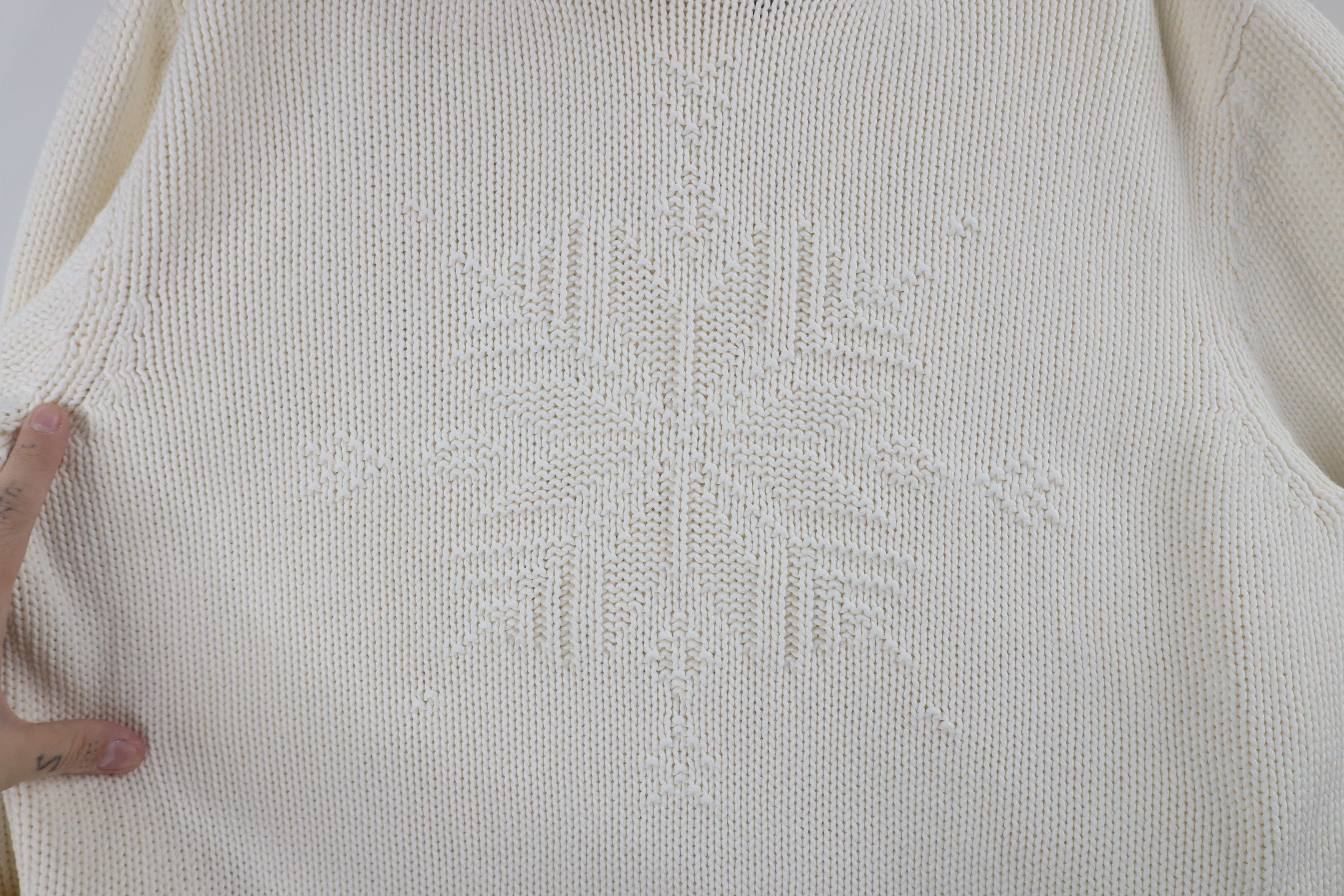 Ralph Lauren × Vintage Vintage 90s Ralph Lauren Knit Snowflake Turtleneck Sweater Size L / US 10 / IT 46 - 4 Thumbnail