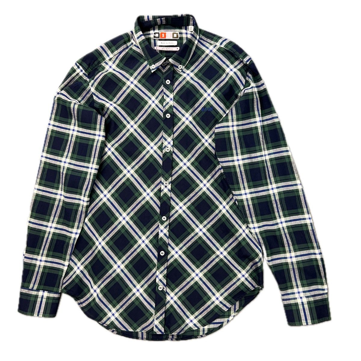 MSGM MSGM Viscose Tartan Shirt Made in Italy Size US M / EU 48-50 / 2 - 1 Thumbnail