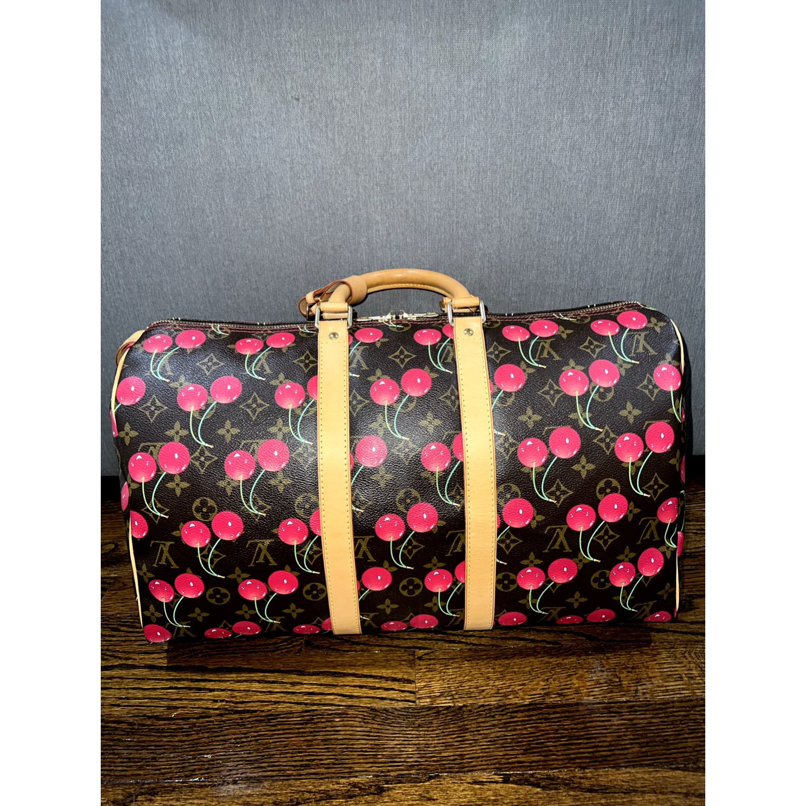 Louis Vuitton Louis Vuitton Keepall Takashi Cherry Monogram Travel Bag Size ONE SIZE - 7 Thumbnail