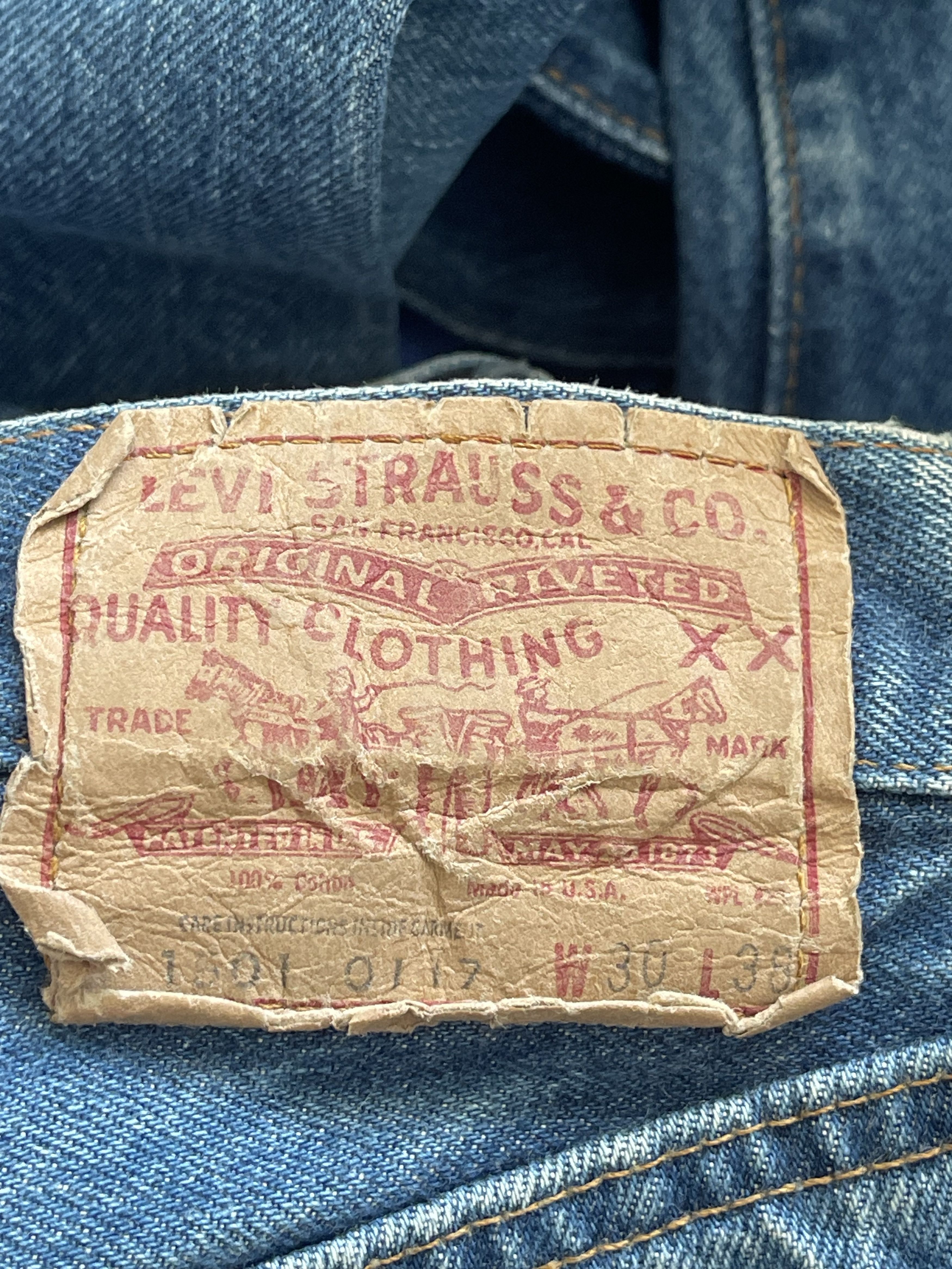 Levi's Vintage Levis 501 Redline Size US 30 / EU 46 - 5 Thumbnail