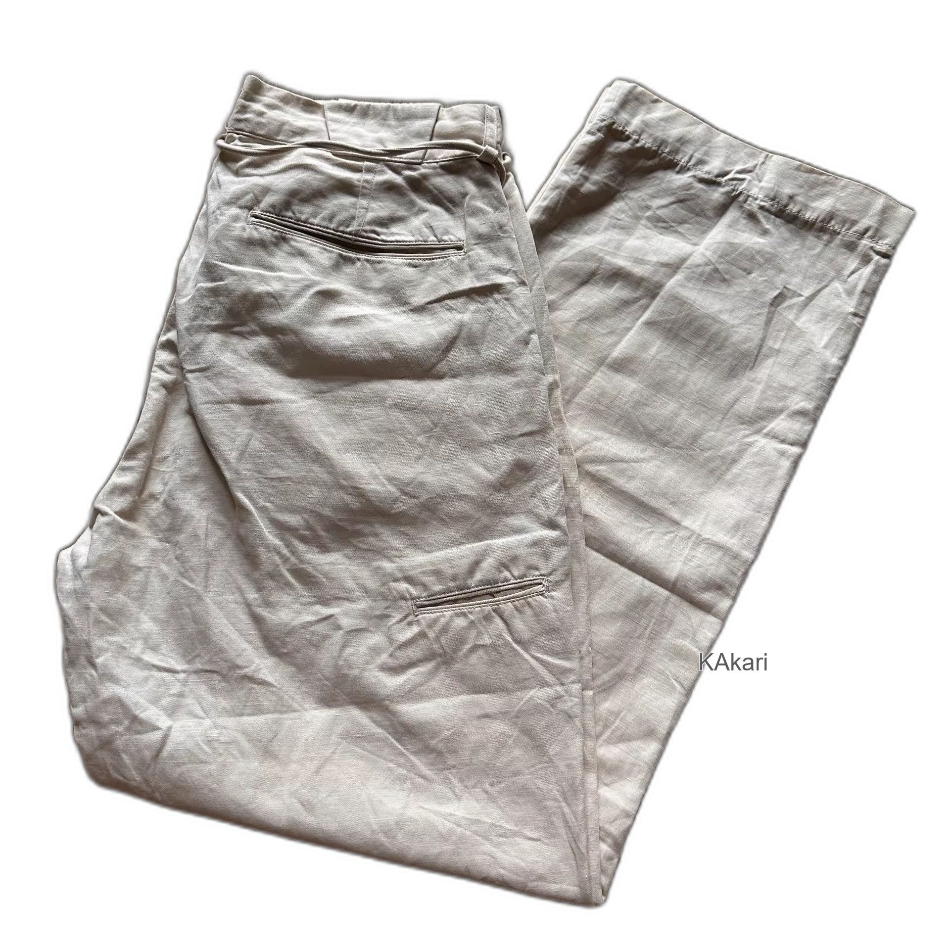 Old Joe OLD JOE Cotton Linen White Pants Size US 32 / EU 48 - 1 Thumbnail