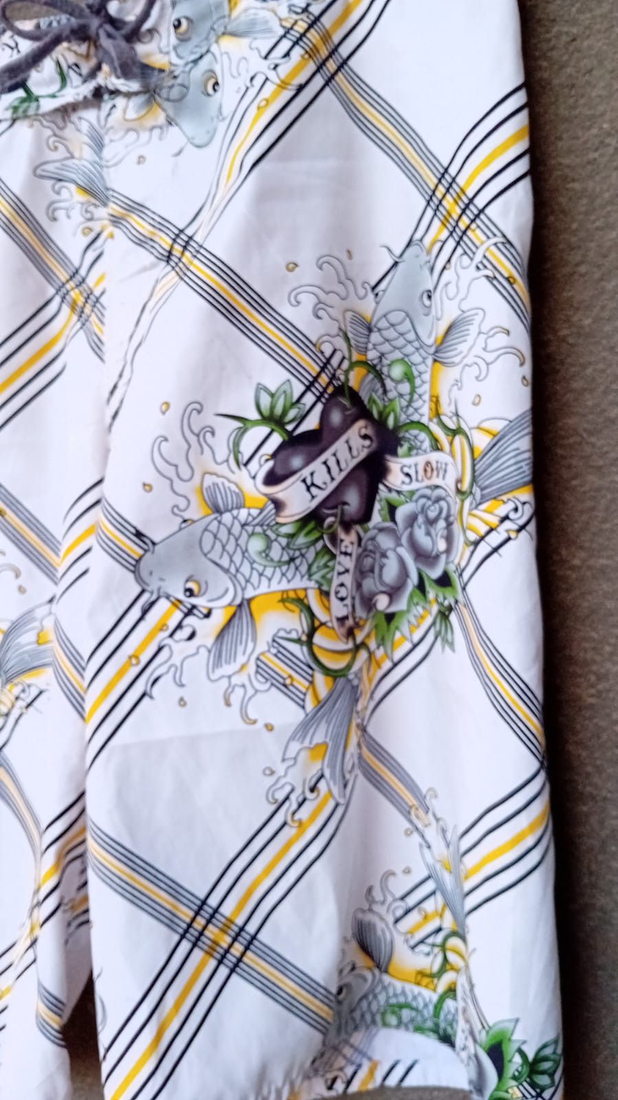 Christian Audigier × Ed Hardy Ed Hardy by Christian Audigier Koi Fish Board Shorts Trunks Size US 36 / EU 52 - 4 Thumbnail