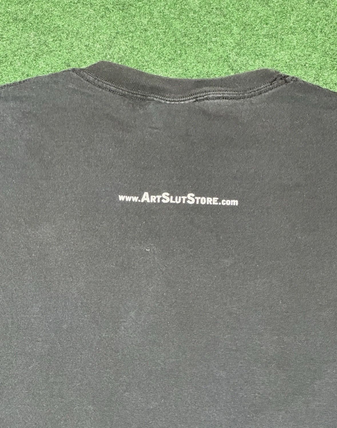 Vintage Art Slut Grunge Funny Art Vintage Tee Large Black T Shirt Size US L / EU 52-54 / 3 - 4 Thumbnail