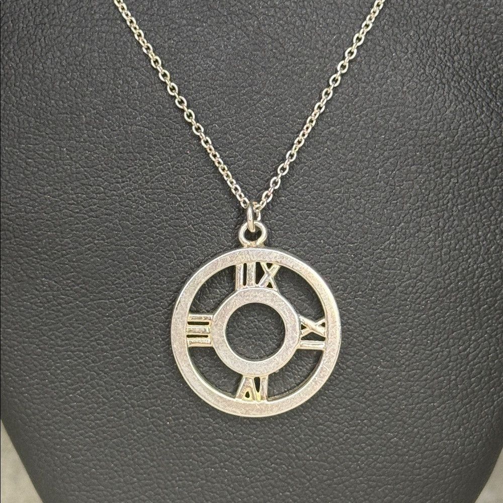 Tiffany & Co. Tiffany & Co. Atlas Roman Numeral Pendant Necklace | Sterli Size ONE SIZE - 2 Thumbnail