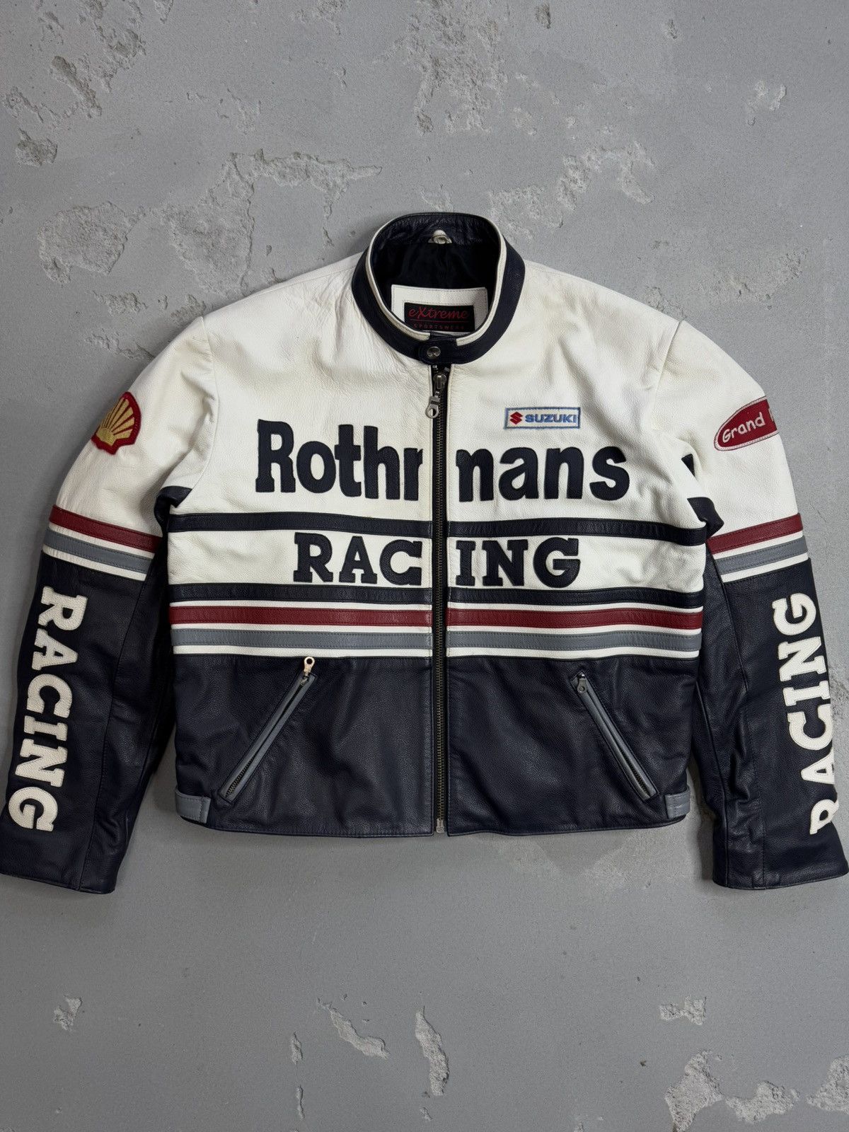 Vintage Suzuki Rothmans Racing Leather Jacket Vintage RARE Size US XL / EU 56 / 4 - 3 Thumbnail