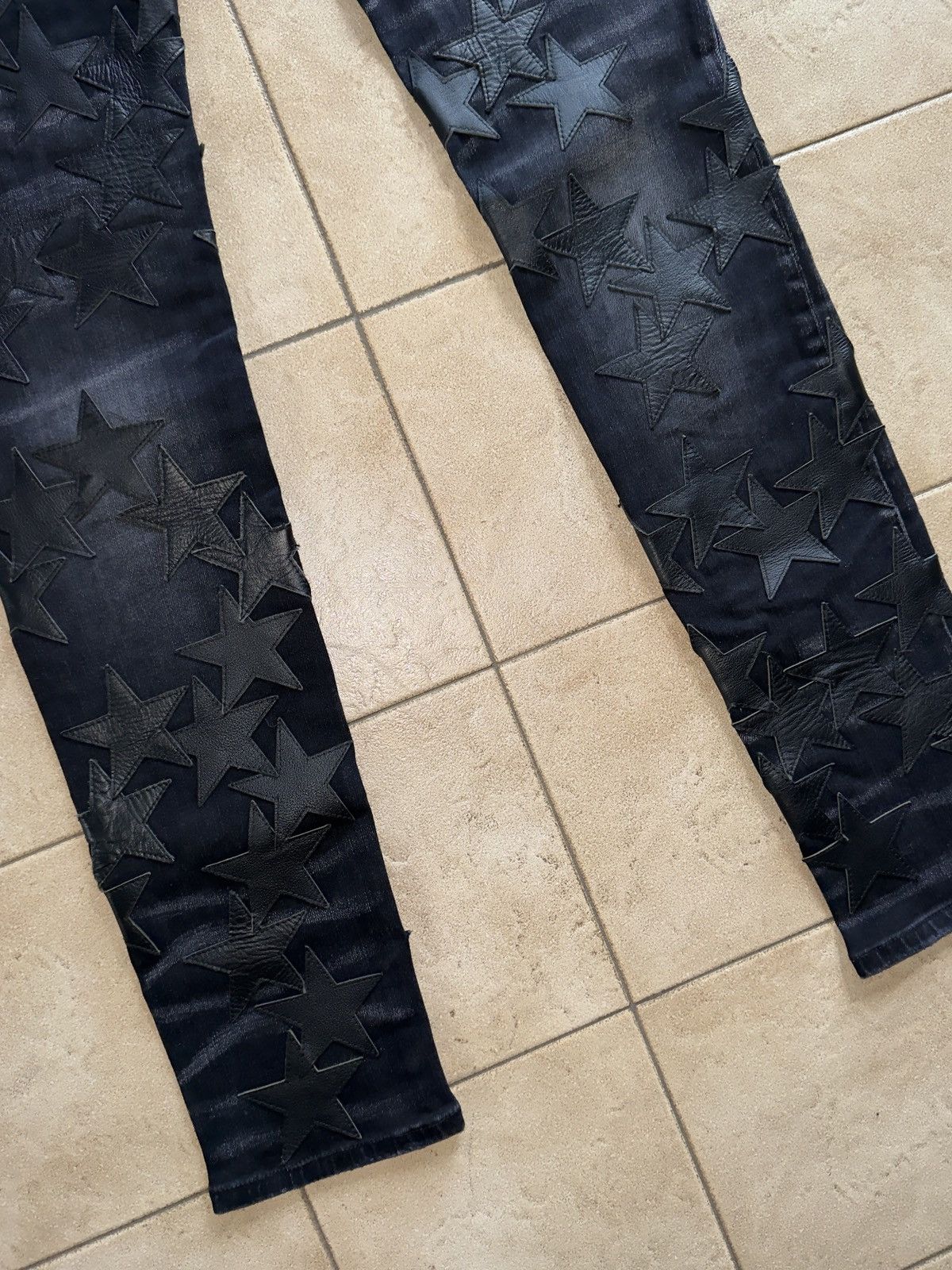 Amiri Amiri Chemist leather star aged jeans Size US 30 / EU 46 - 11 Thumbnail