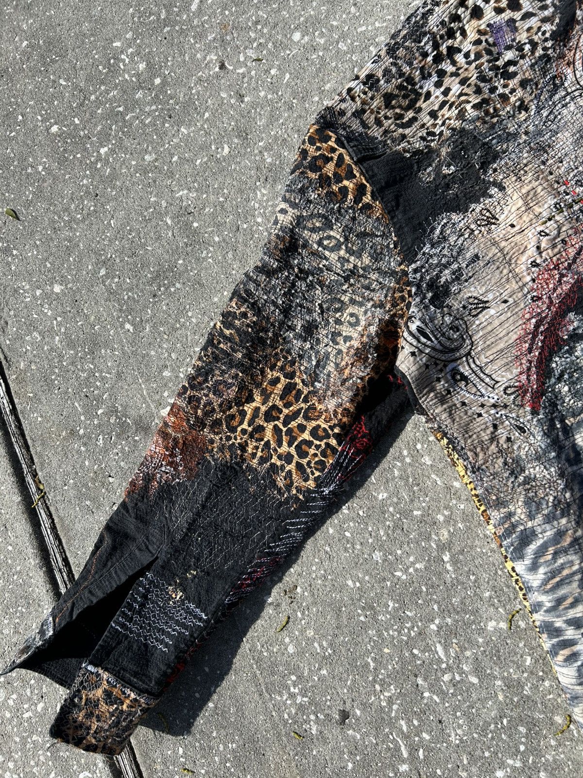 Other 1/1 Your World cheetah leopard print distressed fabric Size US XL / EU 56 / 4 - 7 Thumbnail