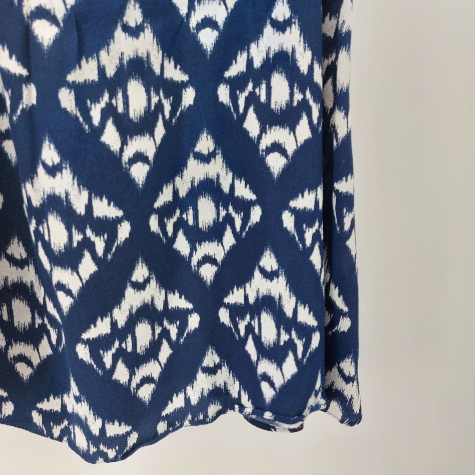 Other Talbots Ikat Midi Skirt Blue Button Front Casual Sz 16 Size 38" / US 16 / IT 52 - 11 Thumbnail