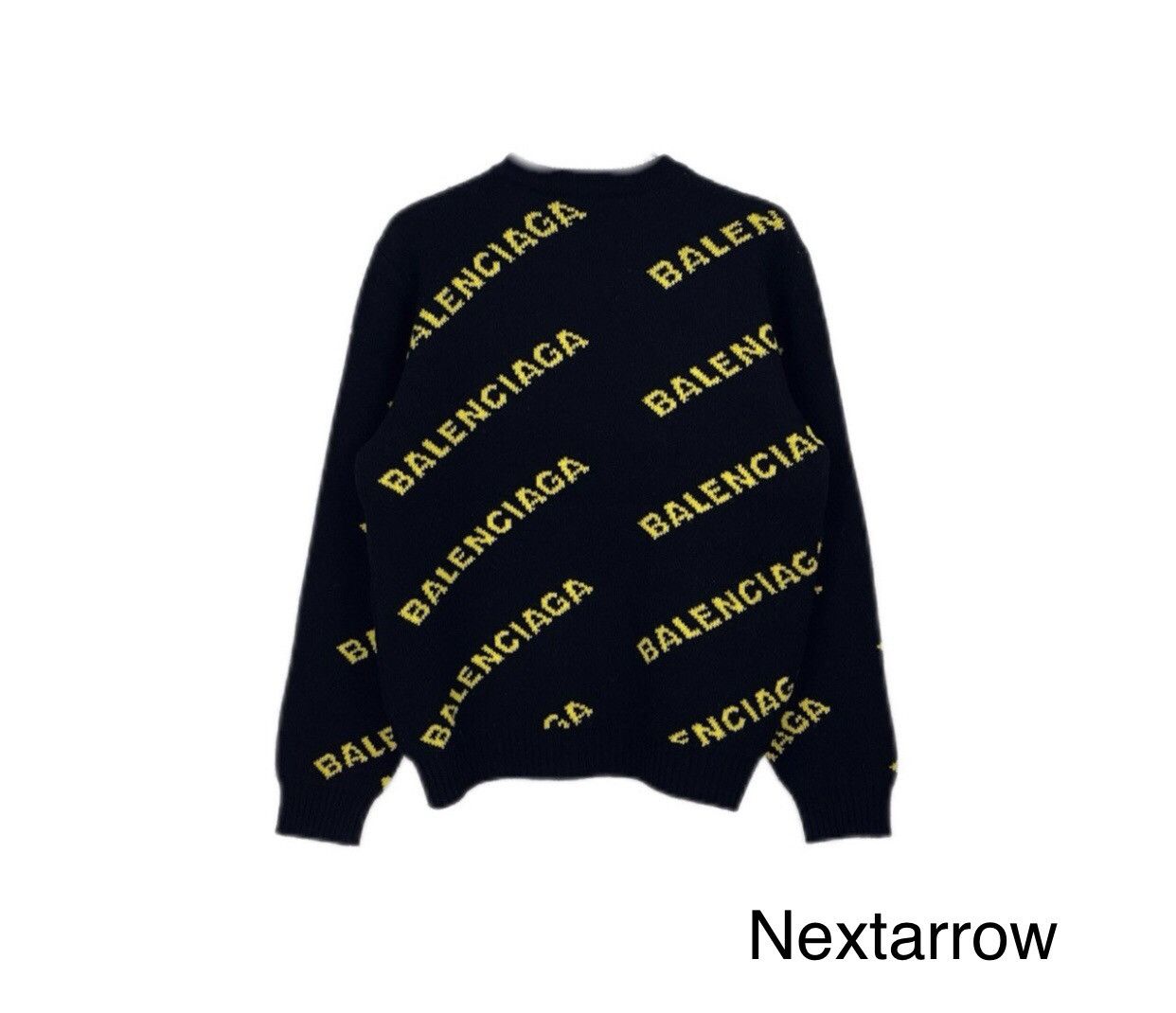 Balenciaga Balenciaga black and yellow printed sweater2412-Nextarrow Size US M / EU 48-50 / 2 - 2 Thumbnail