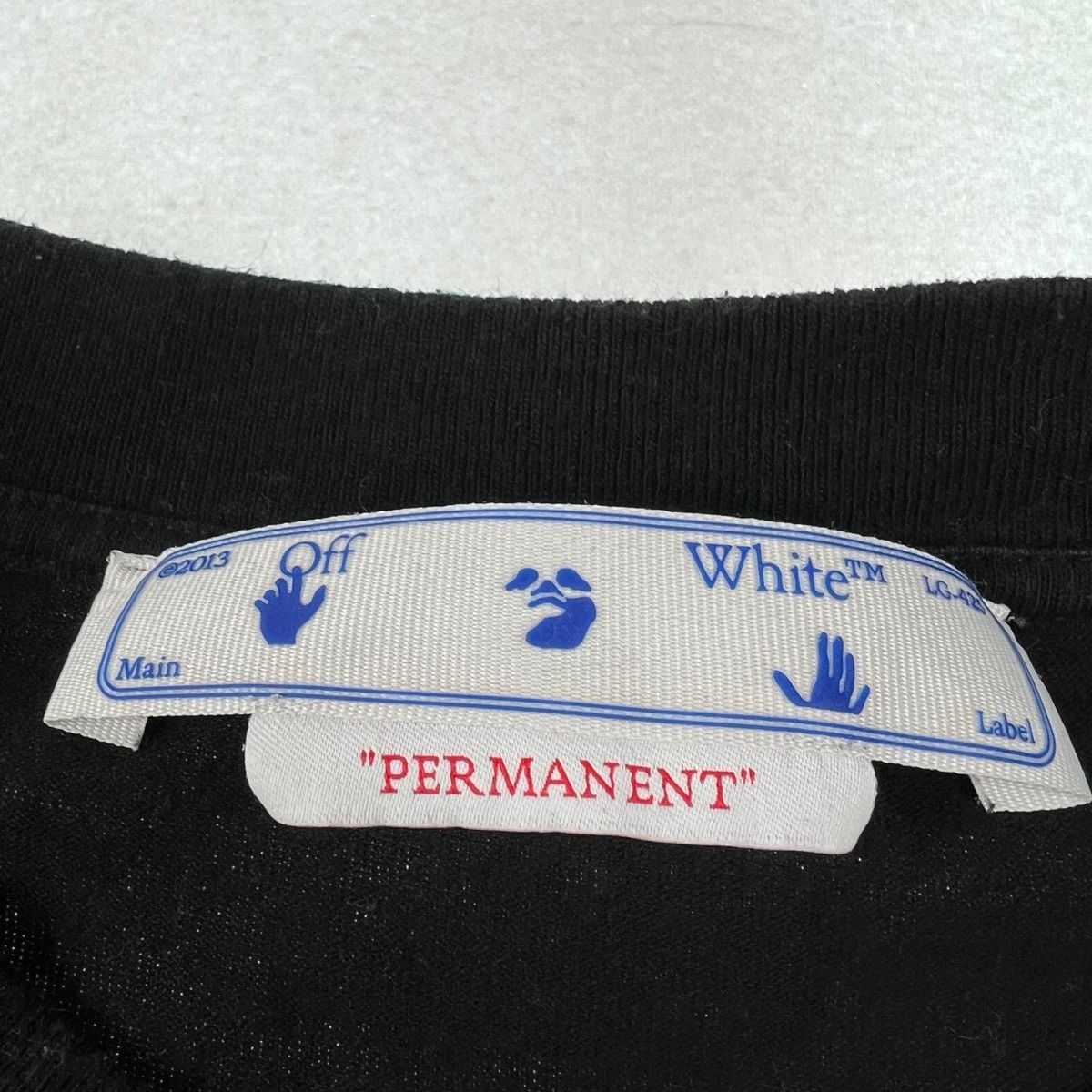 Off-White Off-White Rubber Diagonal Black T Shirt Size US M / EU 48-50 / 2 - 4 Thumbnail