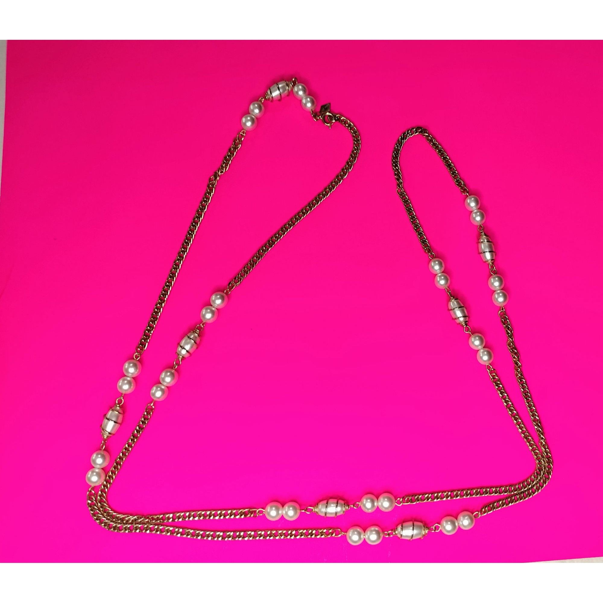 Vintage Sarah Coventry Vintage Gold Tone Chain Faux Pearl Pendant Lo Size ONE SIZE - 10 Thumbnail
