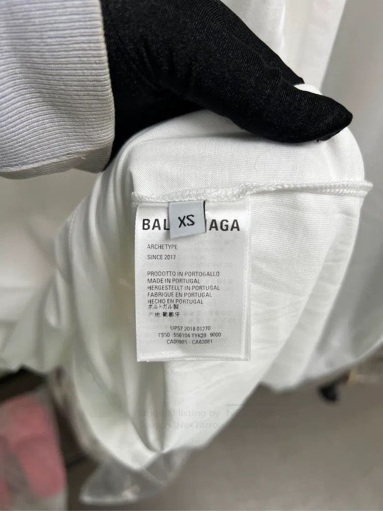 Balenciaga Balenciaga Small Logo White Short Sleeve T-Shirt Size US XS / EU 42 / 0 - 4 Thumbnail
