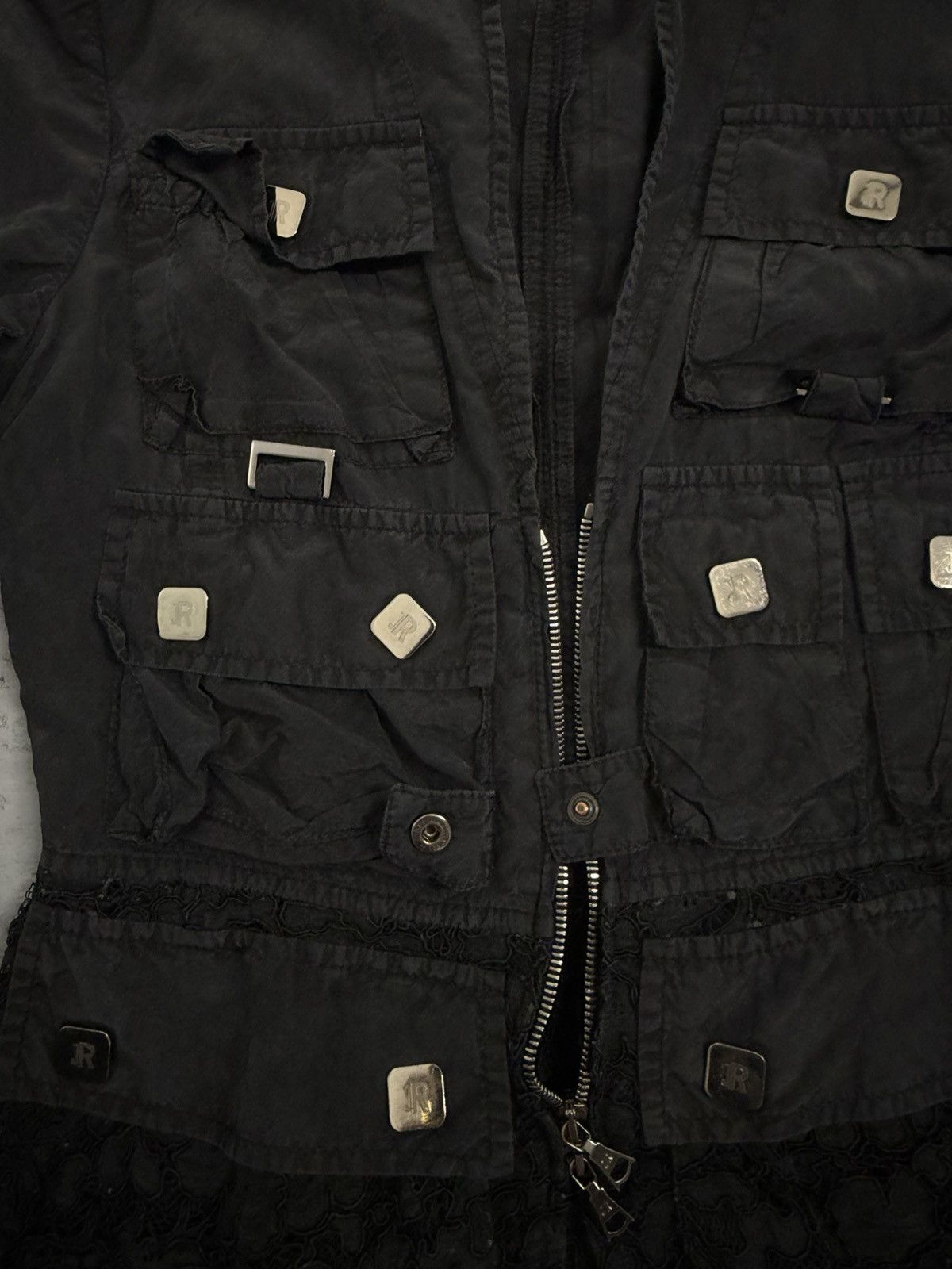 John Richmond John Richmond Avant-garde Multi-pocket Silk Light Jacket Size M / US 6-8 / IT 42-44 - 8 Thumbnail