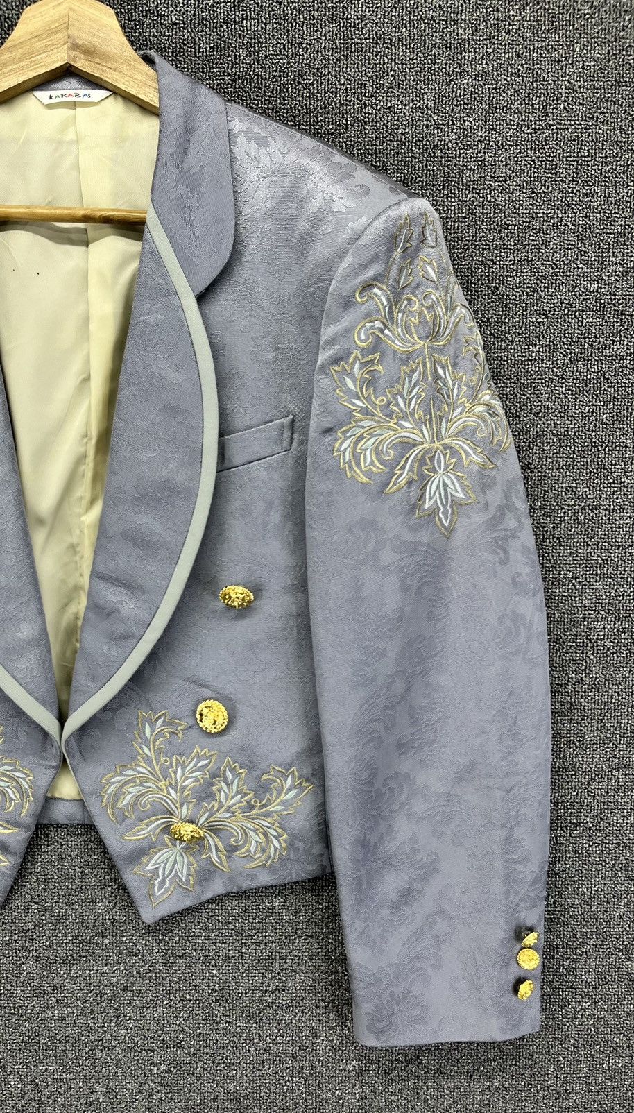 Japanese Brand Vintage Karabas Japanese Luxury Cardigan Jacket Size M / US 6-8 / IT 42-44 - 4 Thumbnail